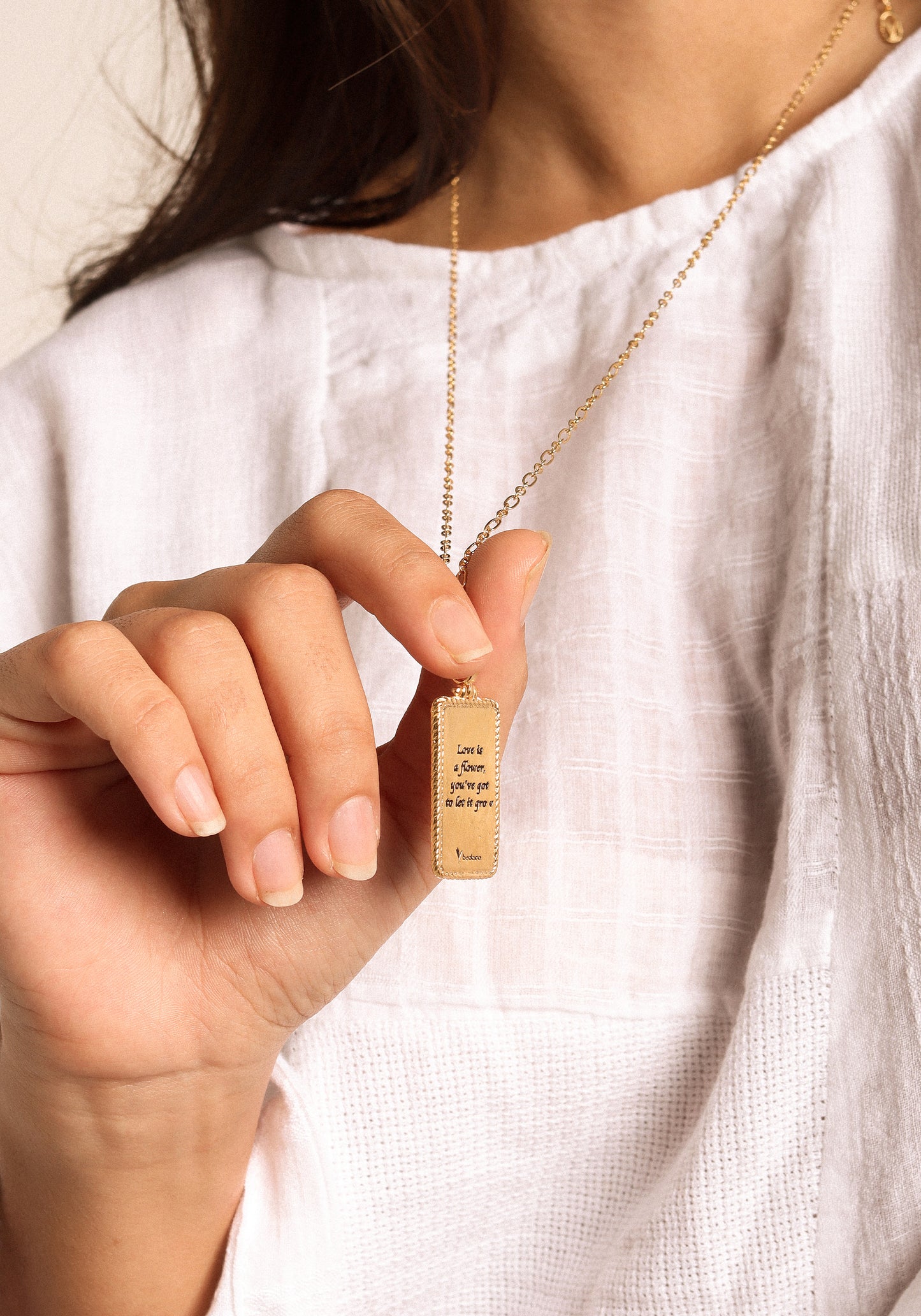 Love Is A Flower Enamel Necklace