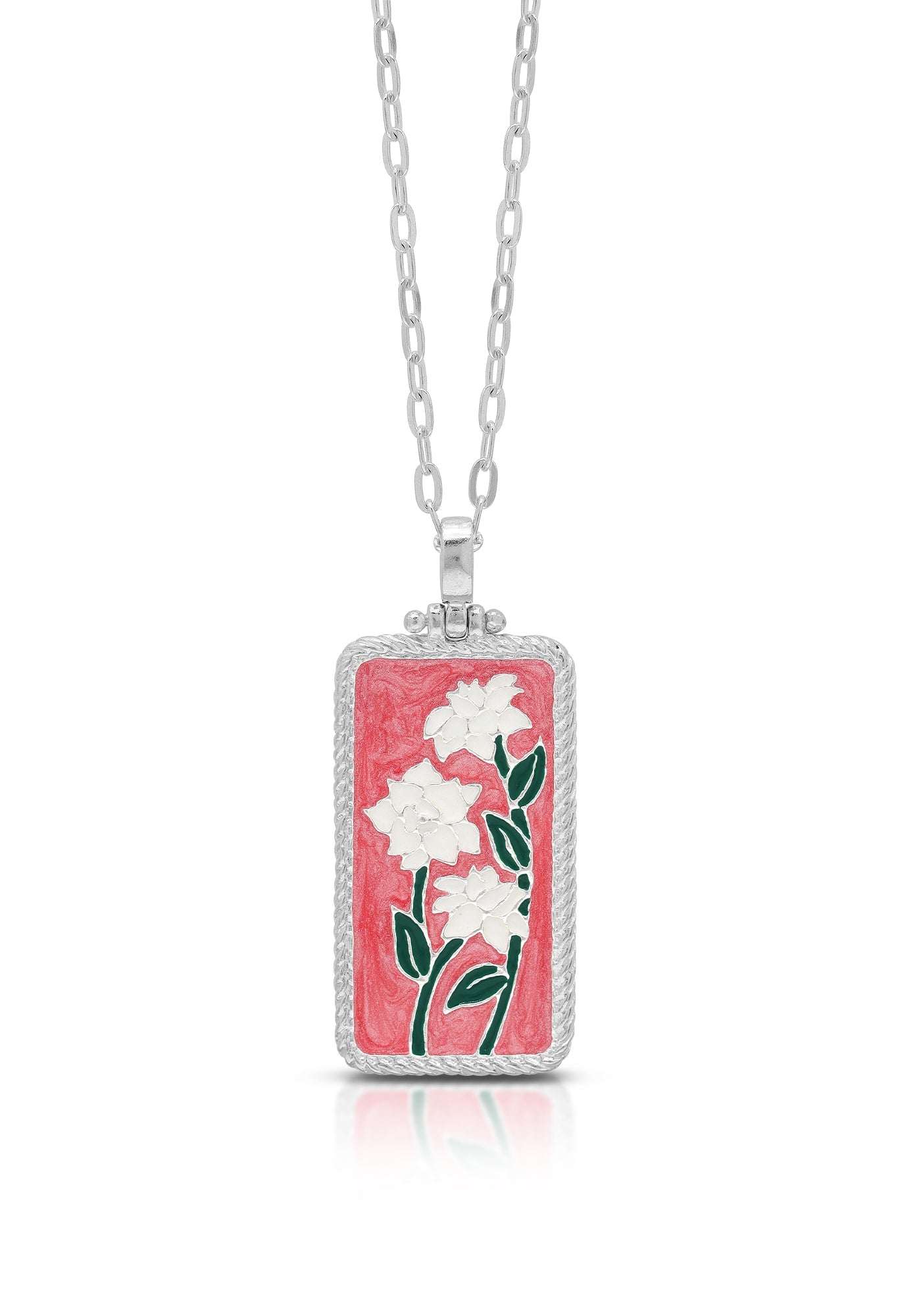 Flowers Speak Enamel Necklace