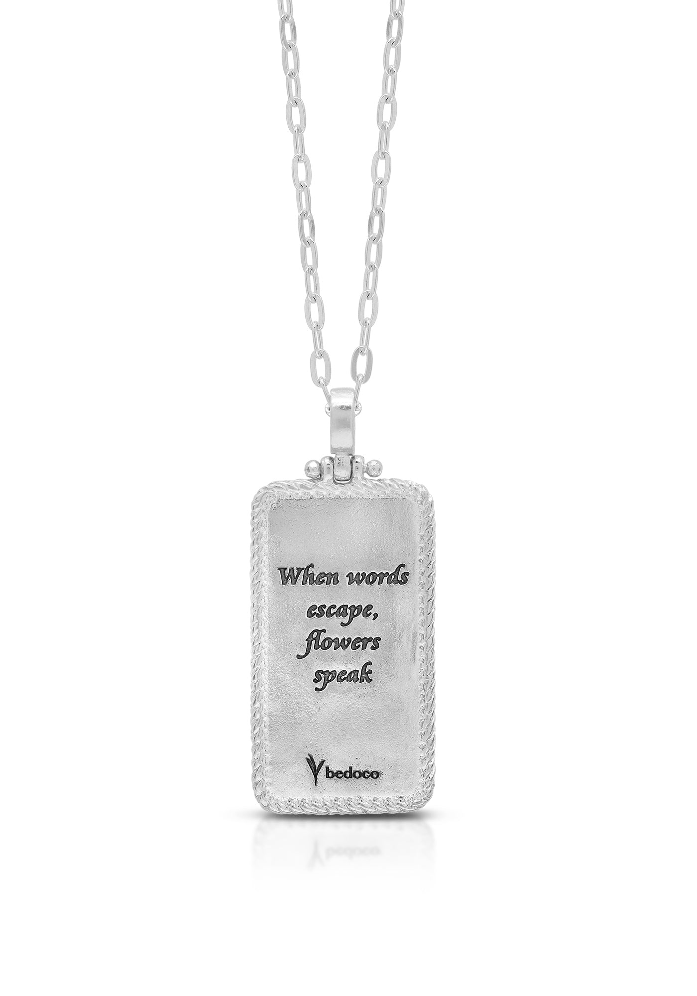 Flowers Speak Enamel Necklace