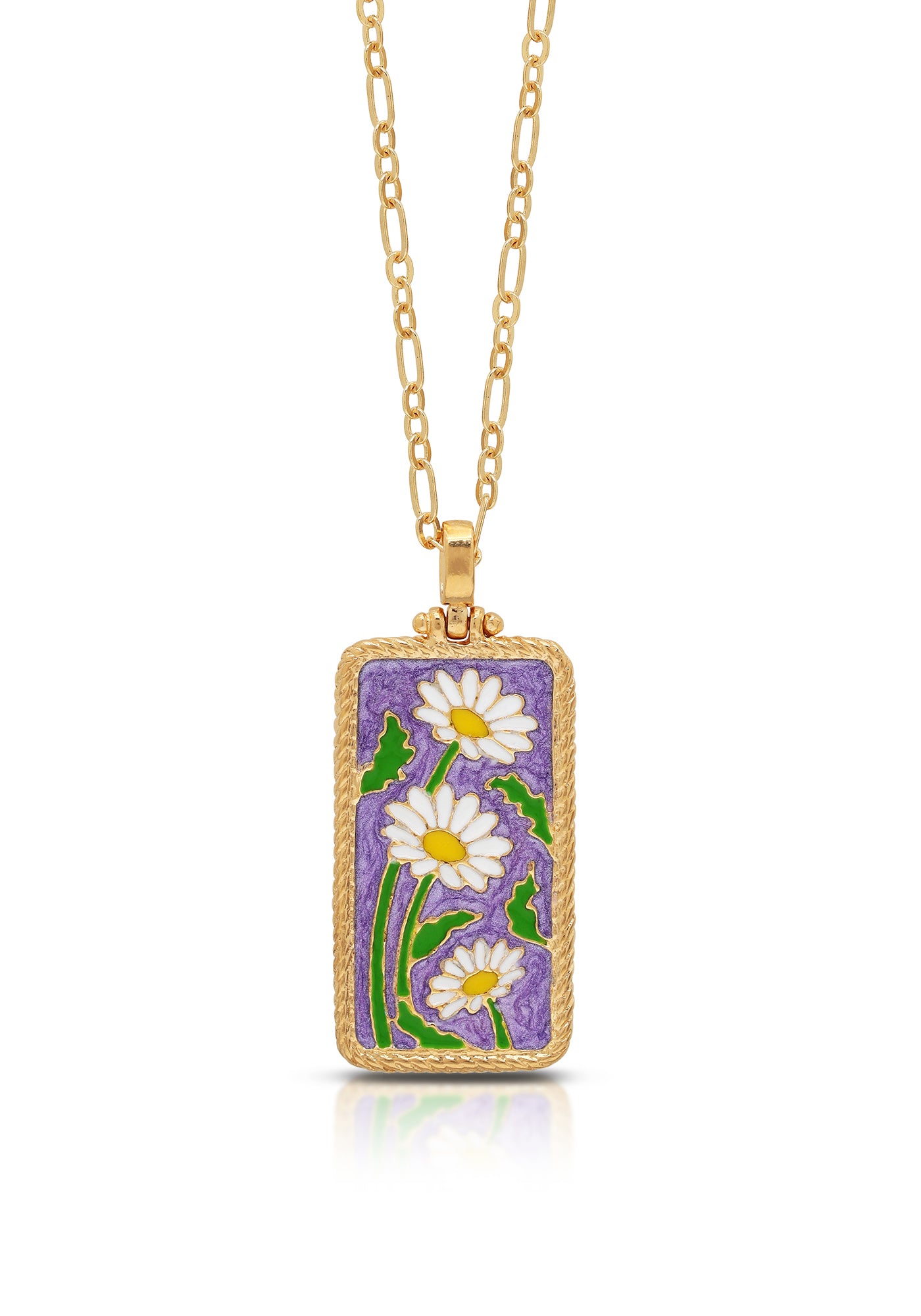 Love Is A Flower Enamel Necklace