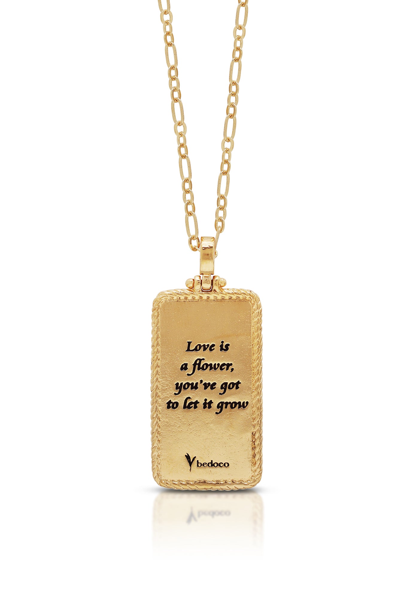 Love Is A Flower Enamel Necklace