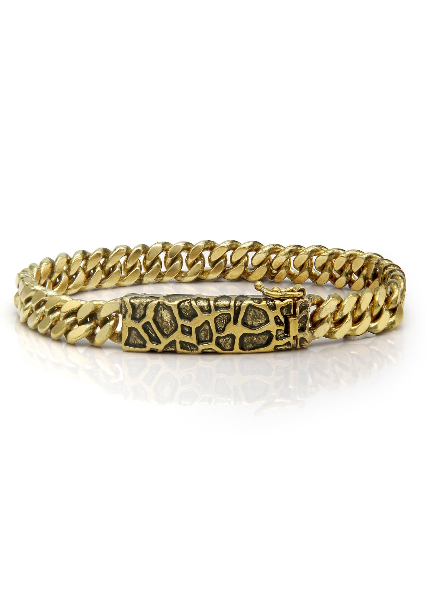 Giraffe Curb Chain Bracelet - Brass