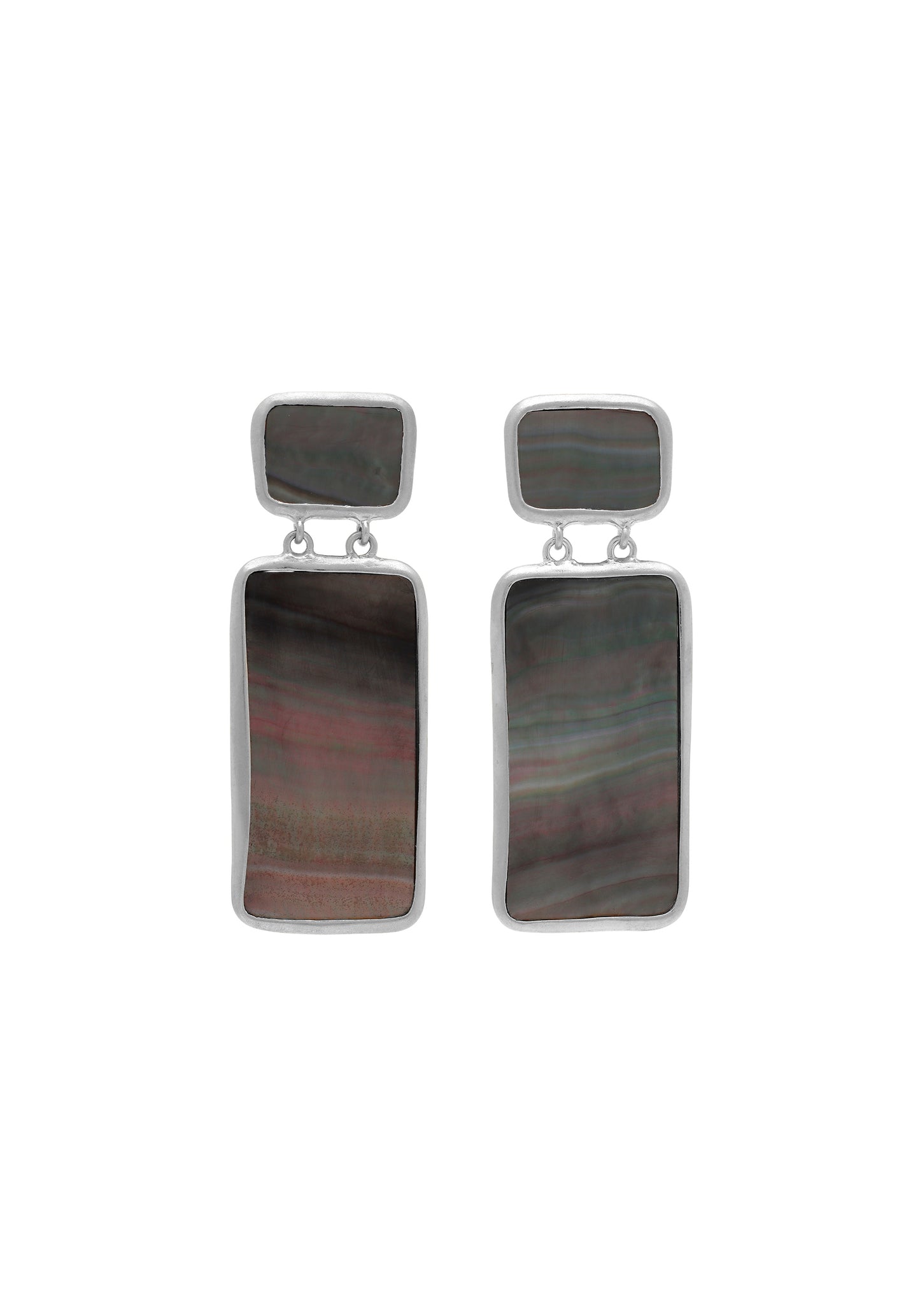 Silver Mother Of Pearl Earrings