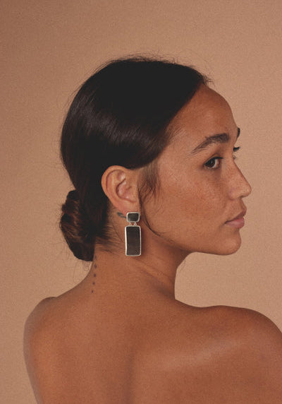 Silver Mother Of Pearl Earrings