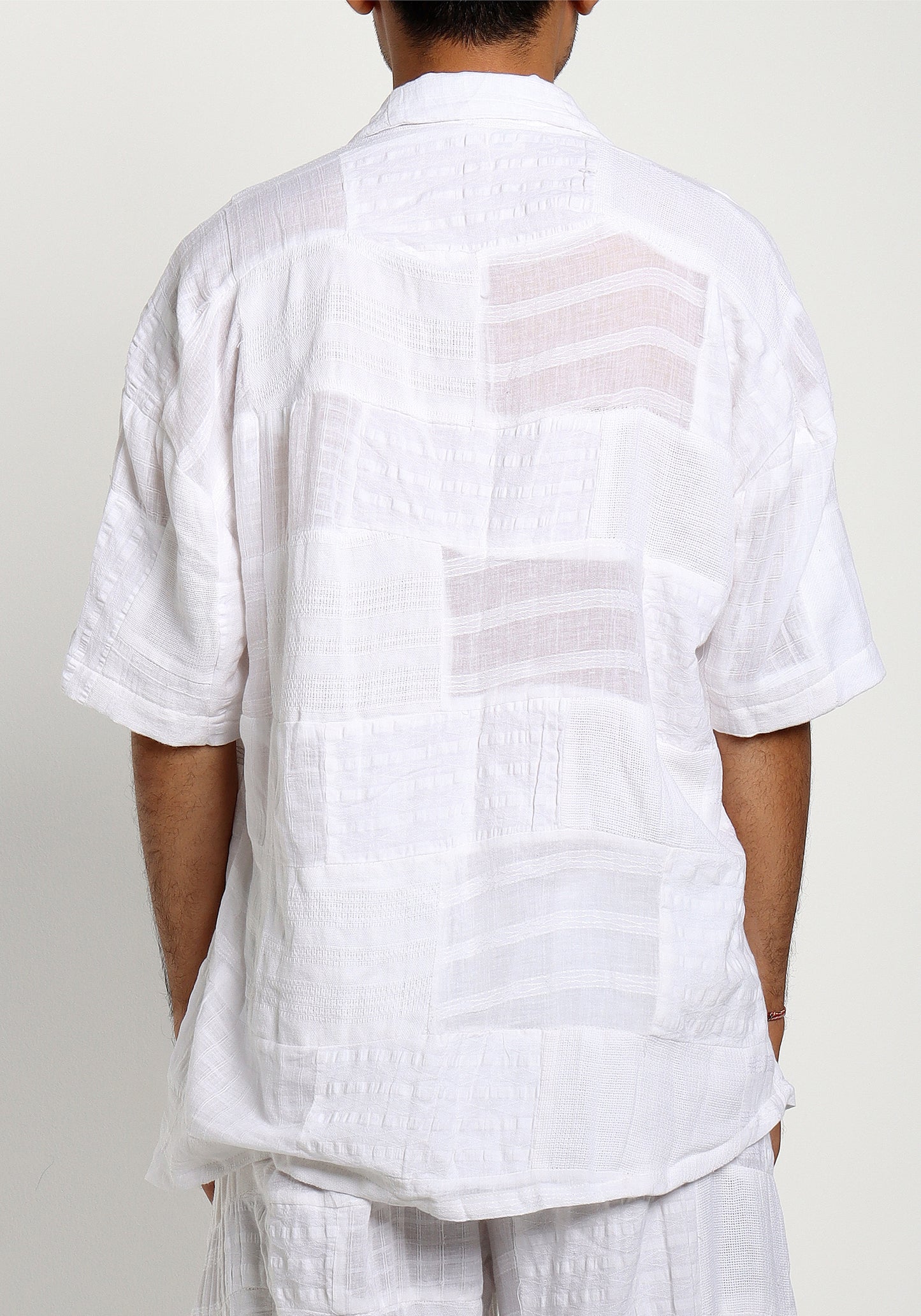 Shirt Textured Patchwork