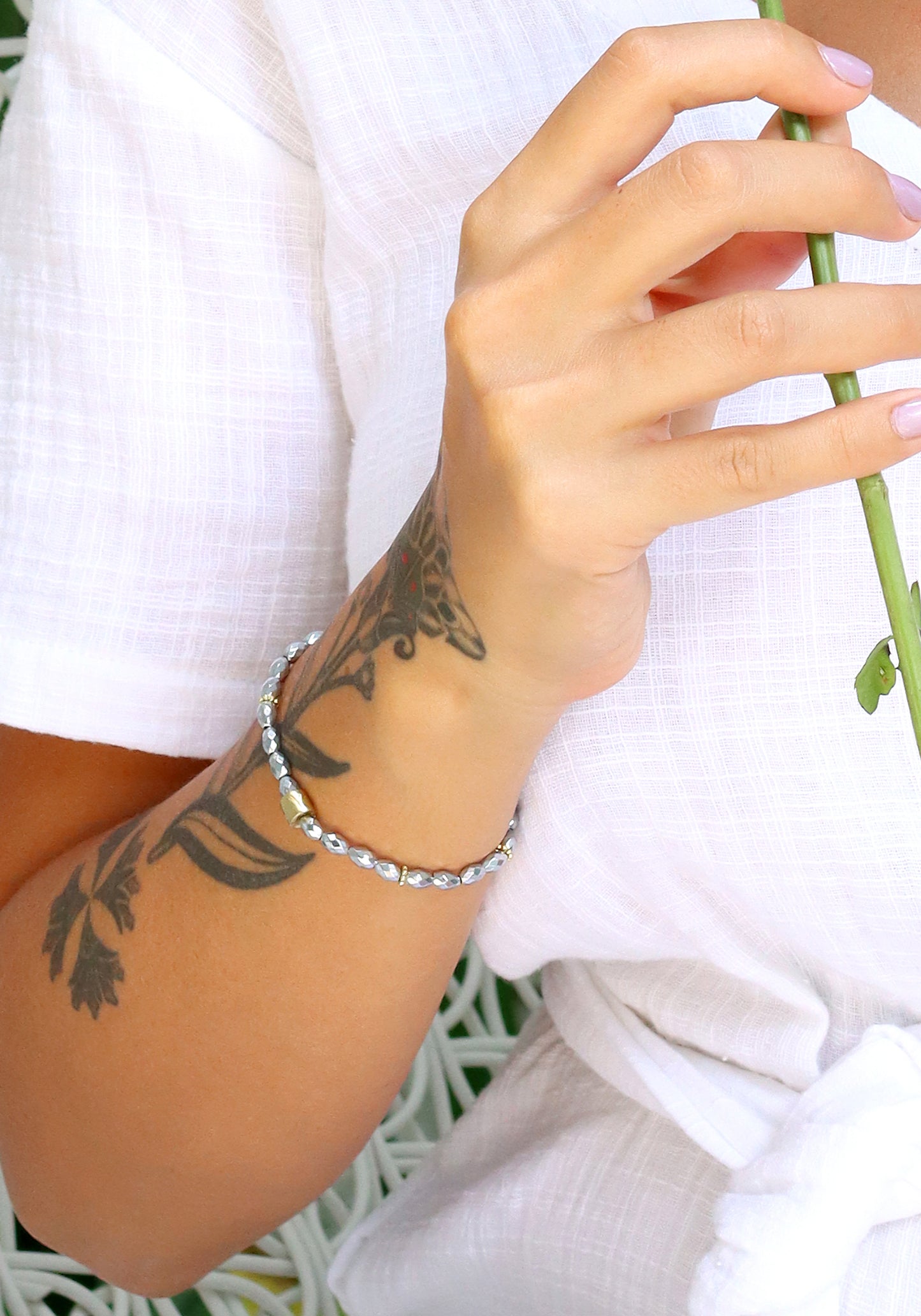 Hematite Color Splash Bracelet