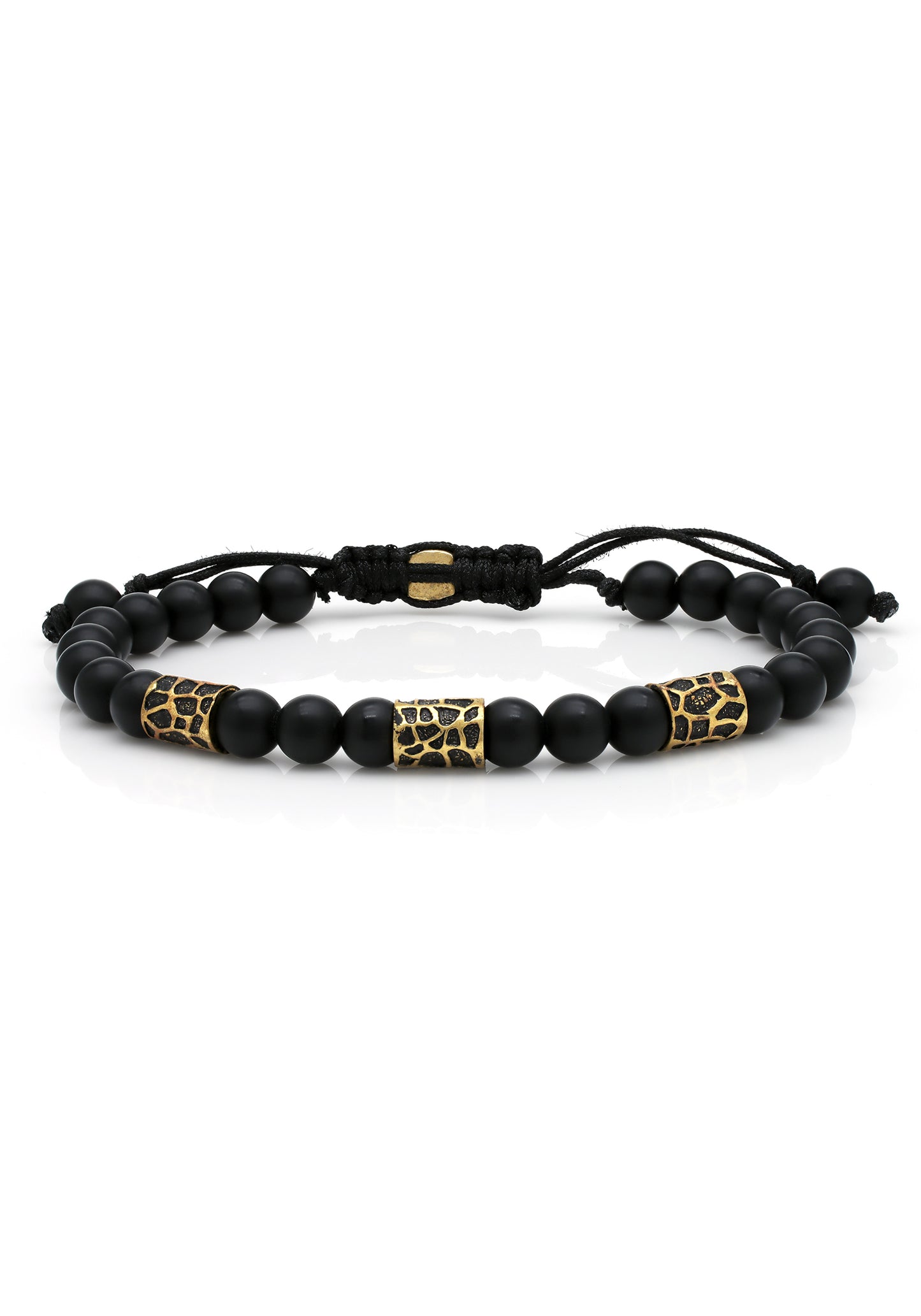 Giraffe Onyx Adjustable Bracelet (Peace & Grounding)