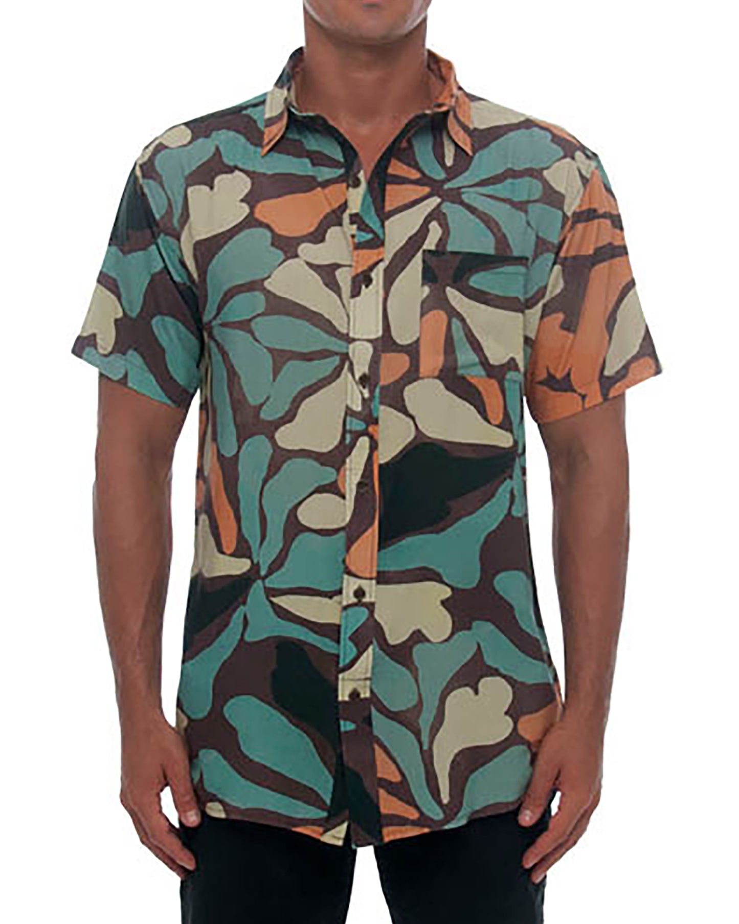 Bloom Palm Shirt Depths