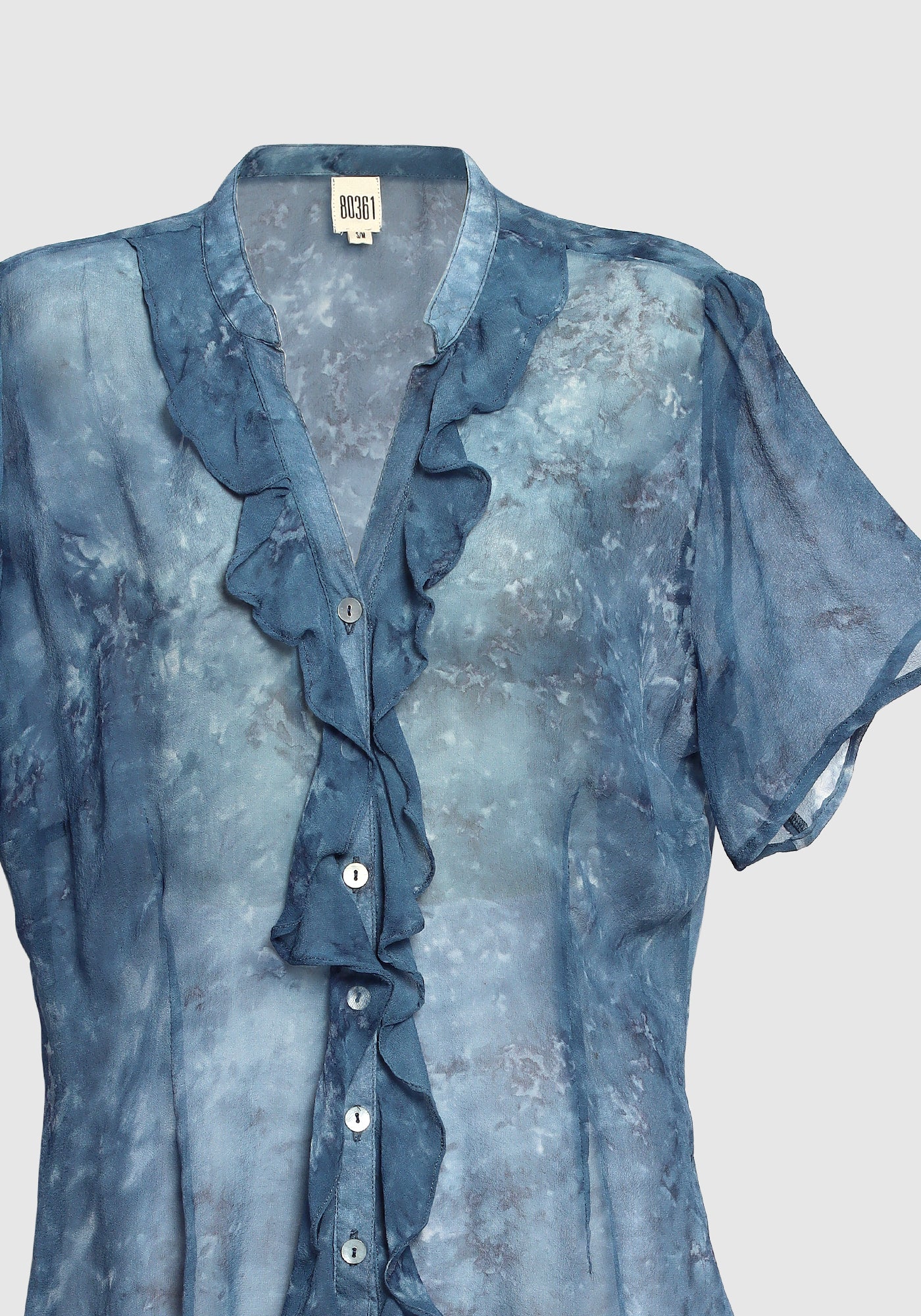 Ruffle Button Shirt