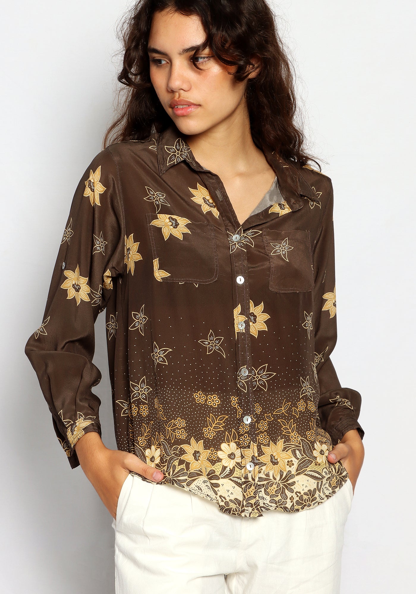 Button Shirt Brown