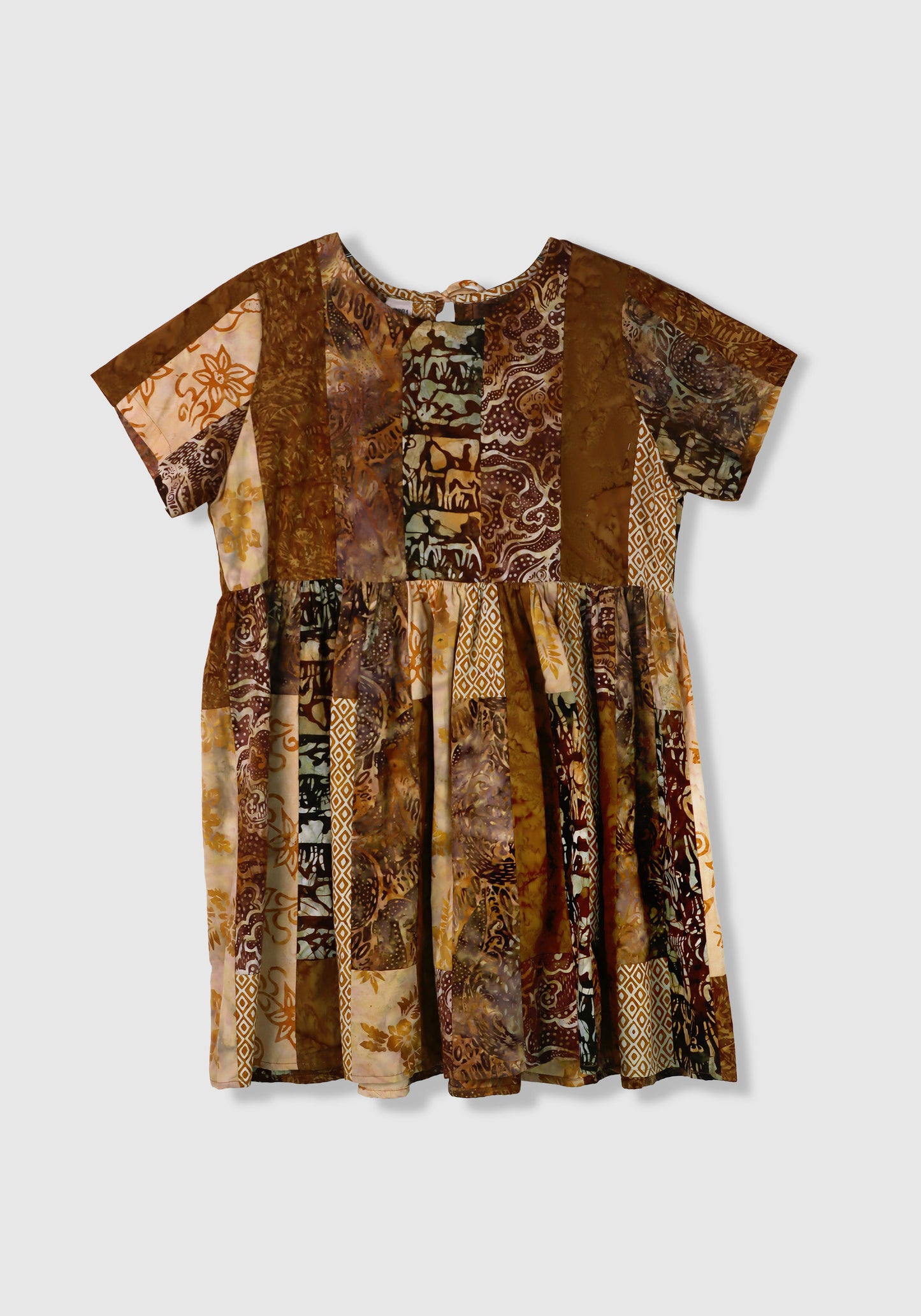 Tie Patchwork Dress
