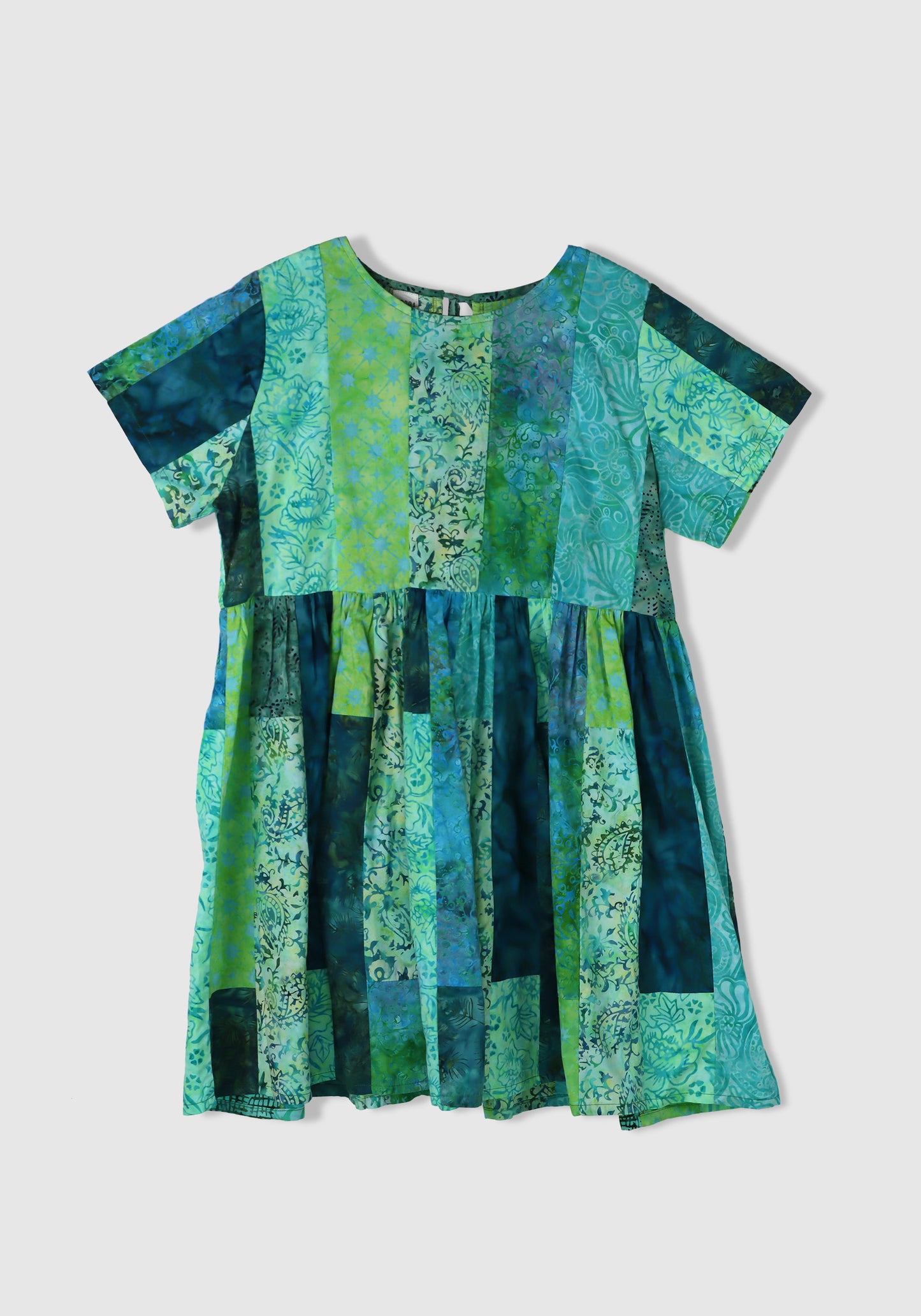Tie Patchwork Dress