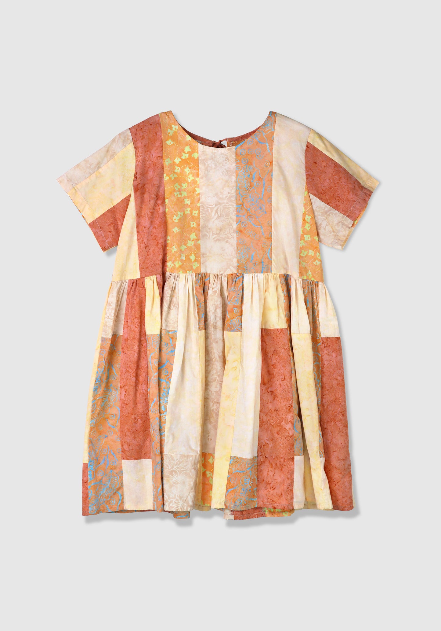 Tie Patchwork Dress