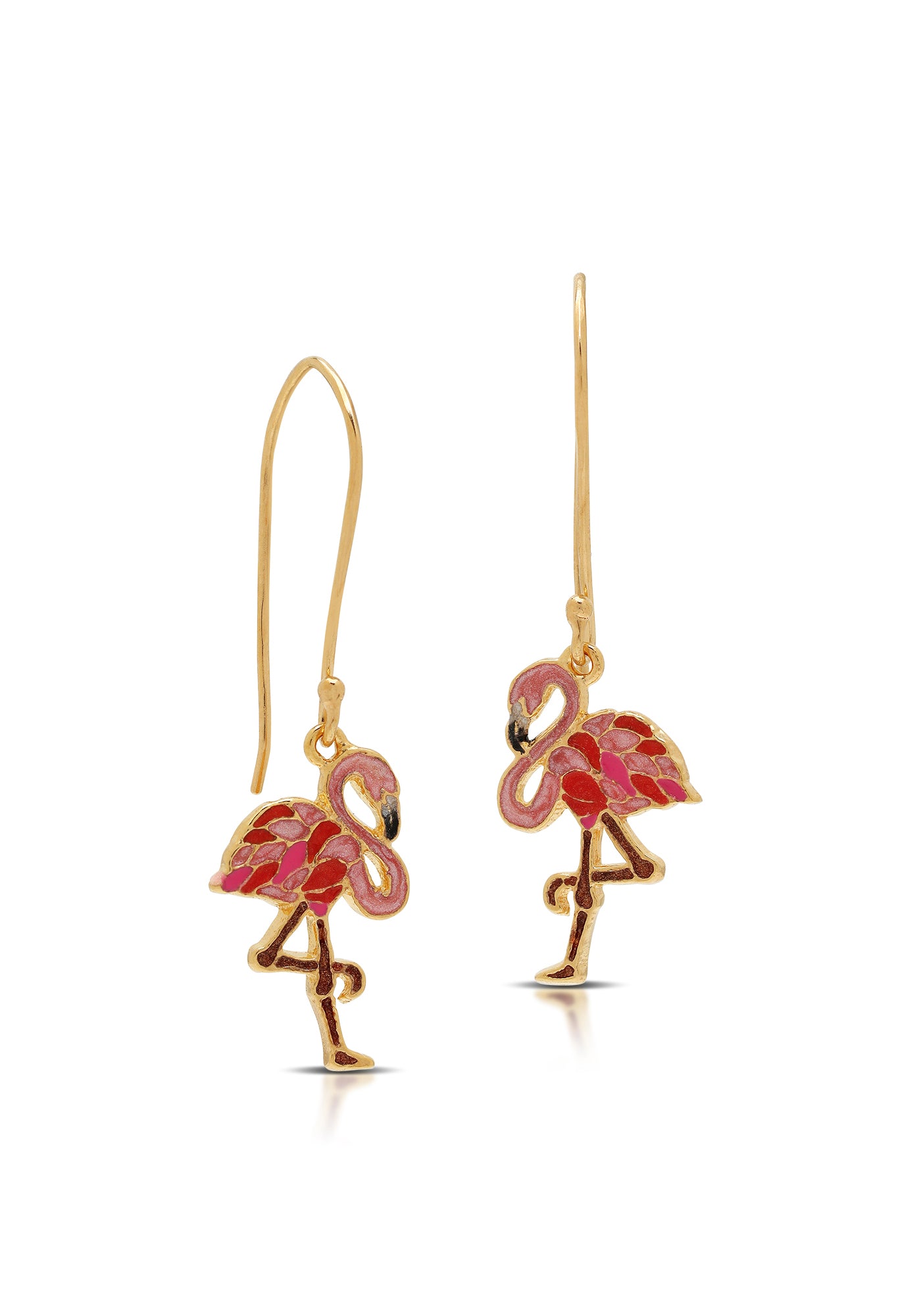 Flamingo Painted Earrings