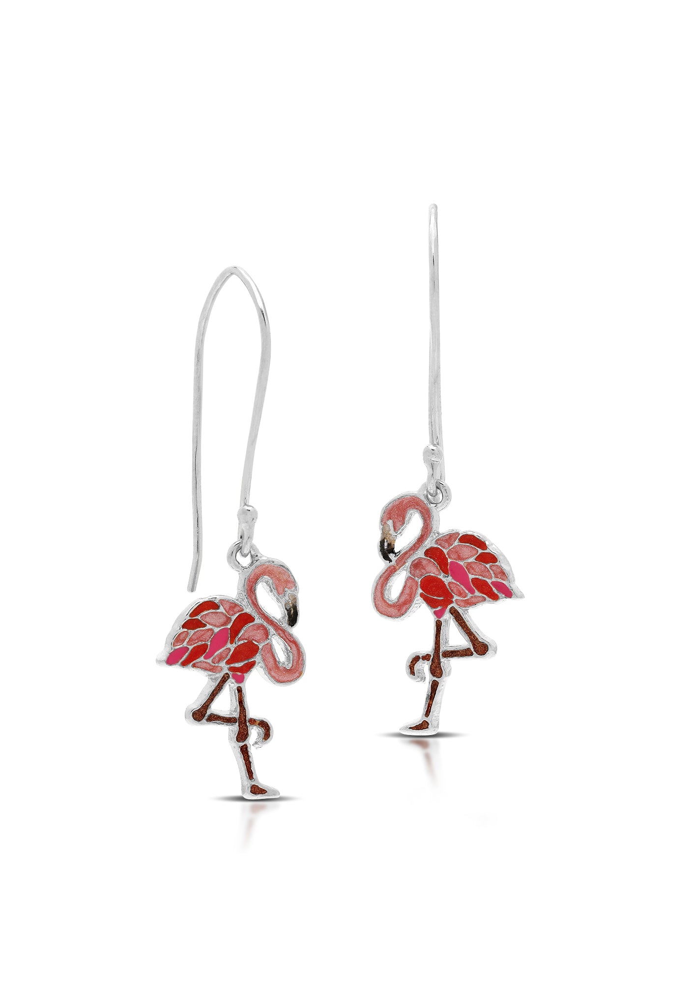 Flamingo Painted Earrings