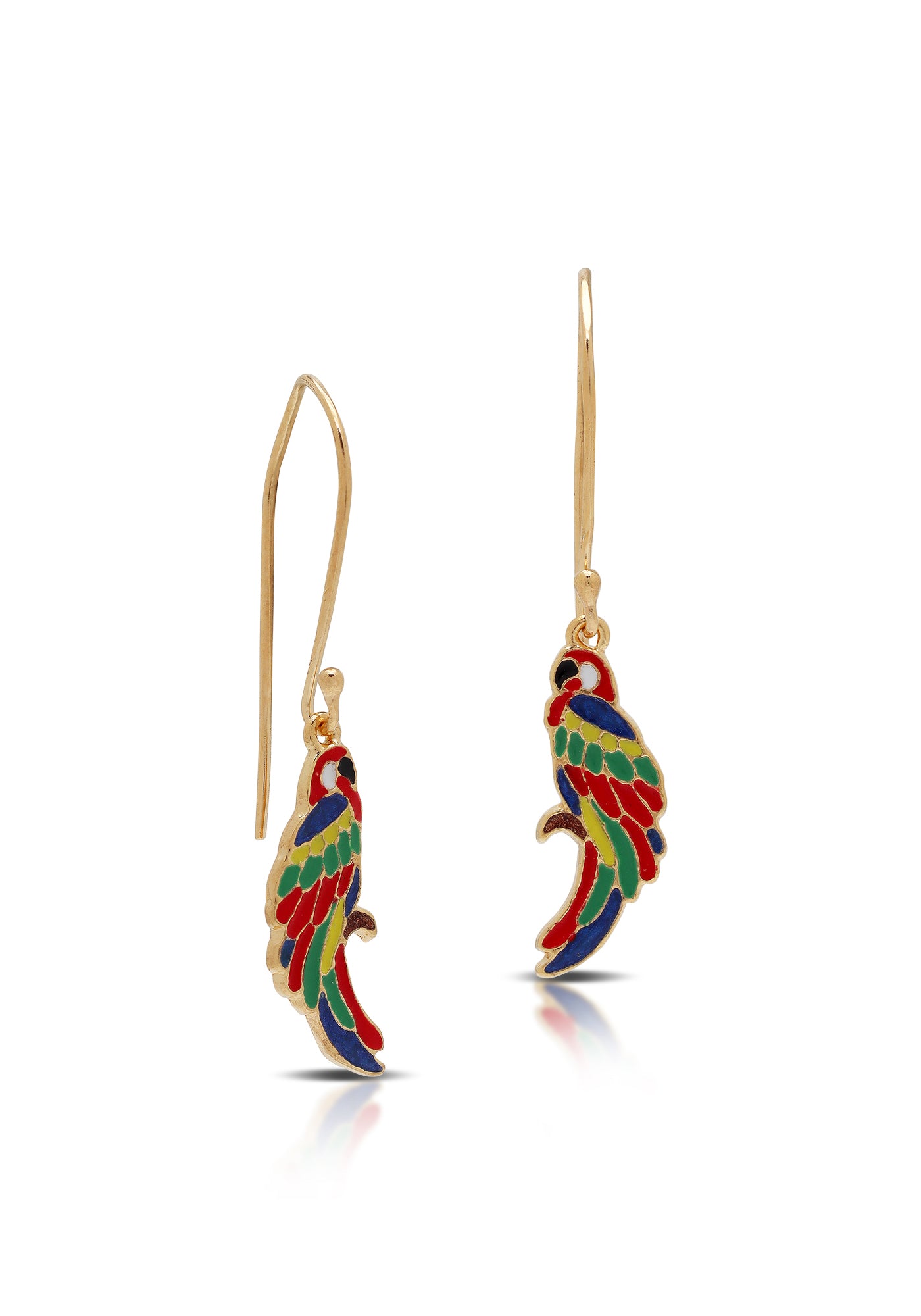 Parrot Painted Earrings