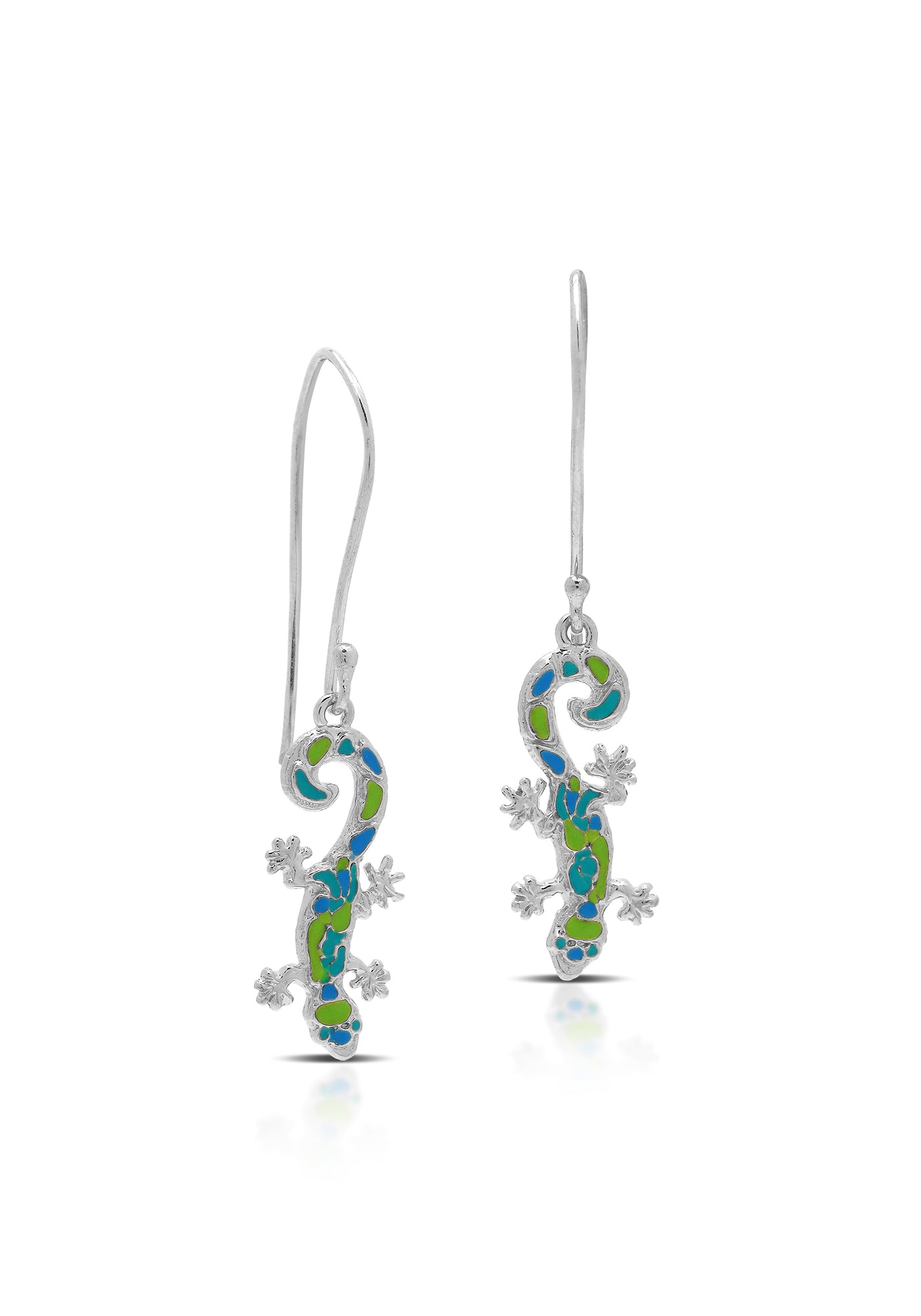 Gecko Painted Earrings