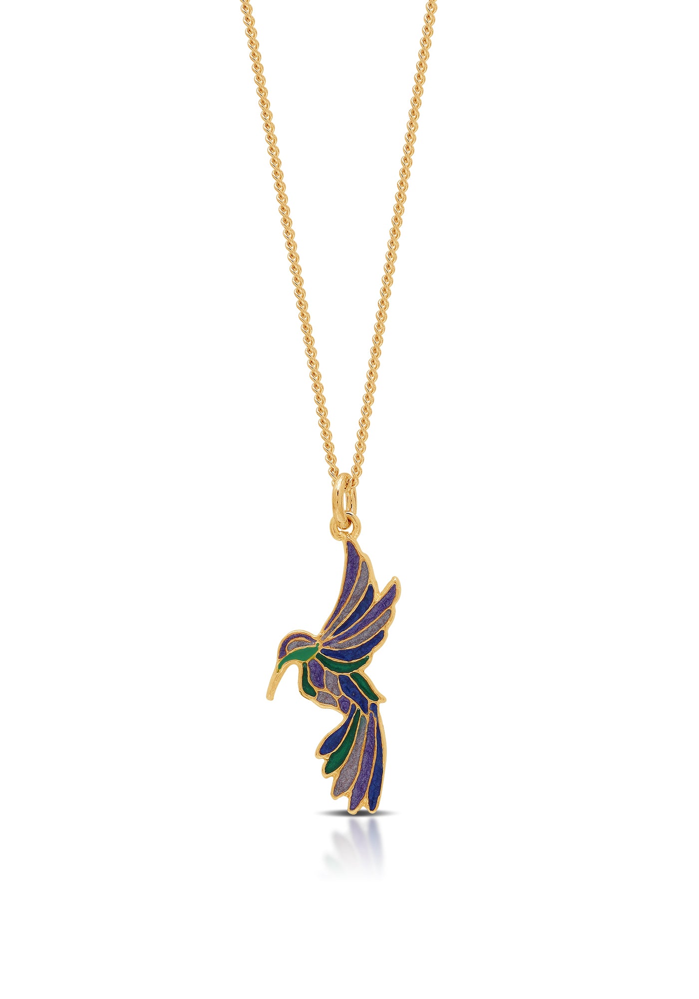Hummingbird Painted Necklace