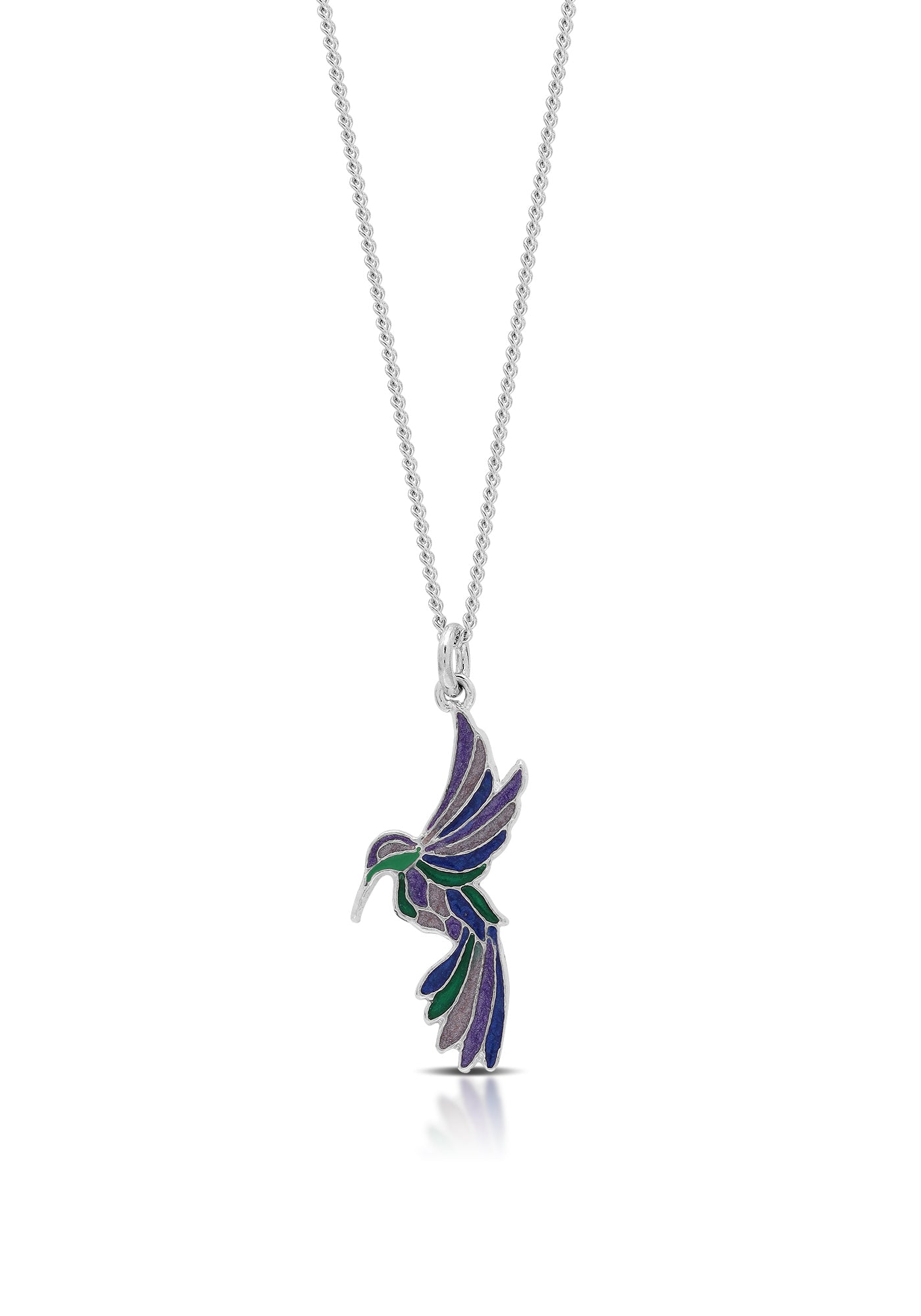 Hummingbird Painted Necklace