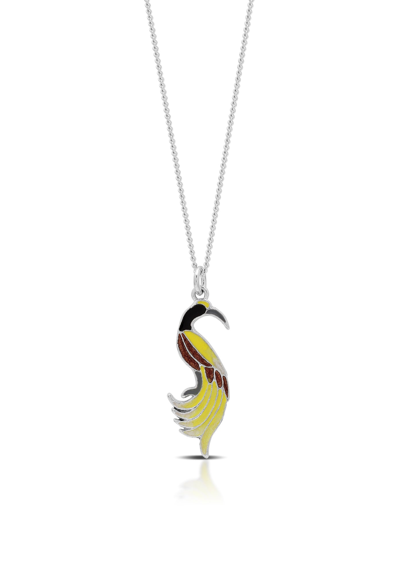 Bird of Paradise Painted Necklace