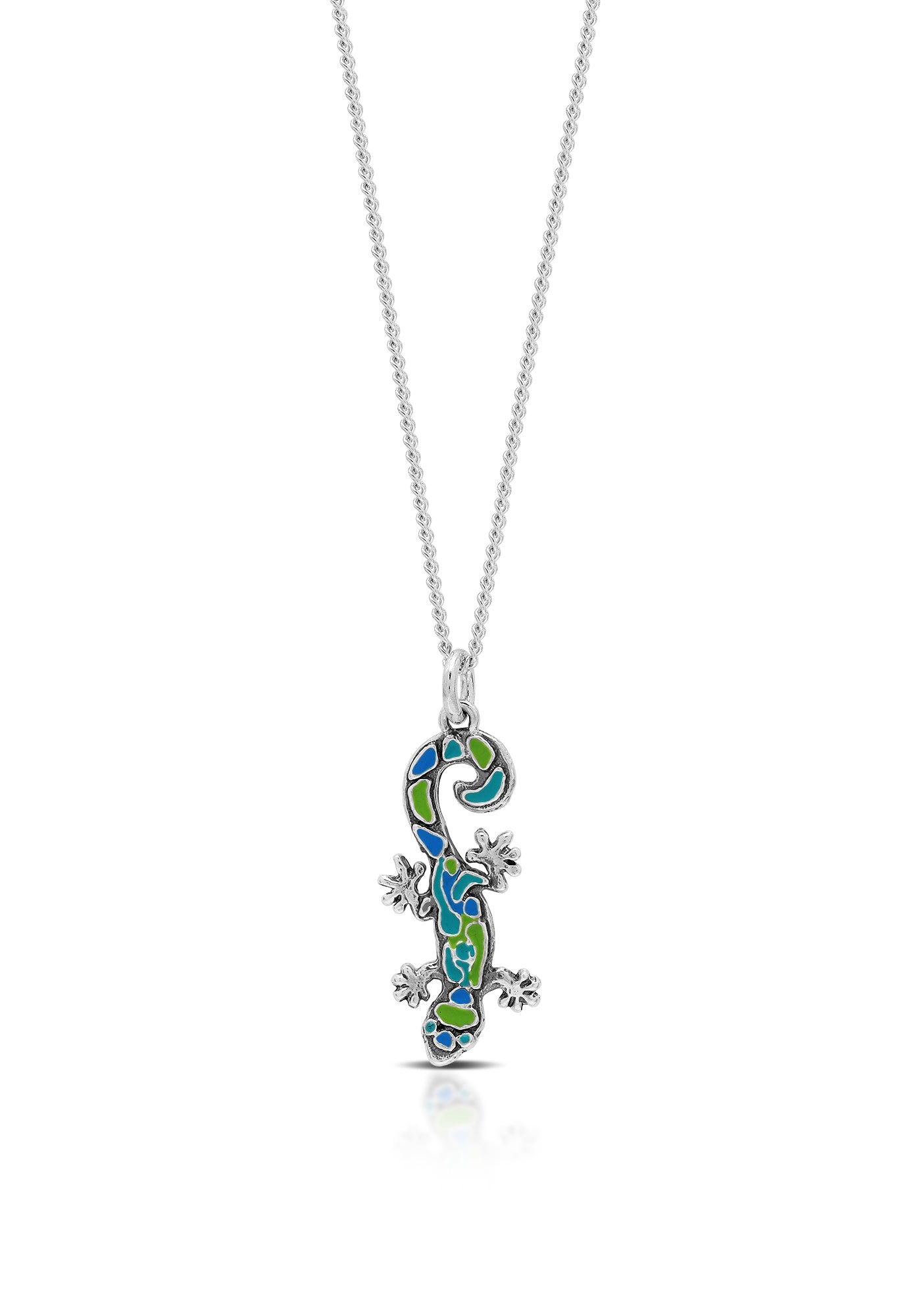 Gecko Painted Necklace