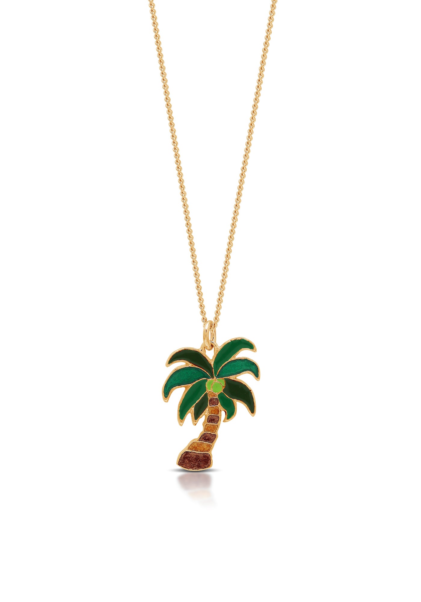 Coconut Tree Painted Necklace