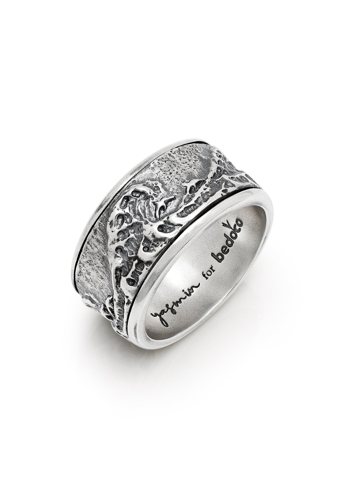 Wave Spin Ring - Sterling Silver