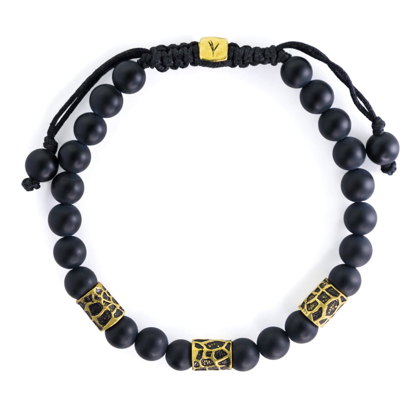 Giraffe Onyx Adjustable Bracelet (Peace & Grounding)
