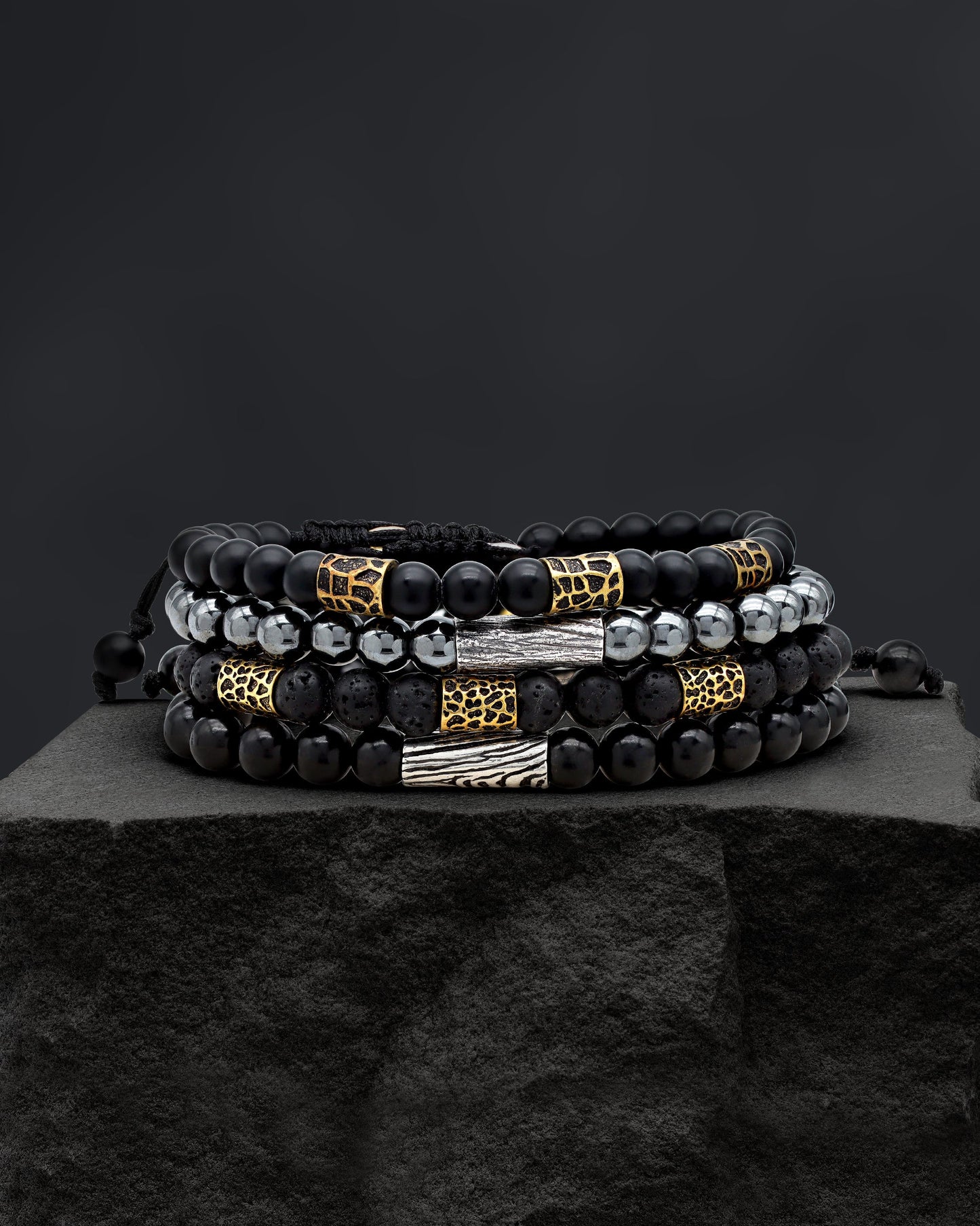 Elephant Hematite Adjustable Bracelet (Wisdom & Focus)