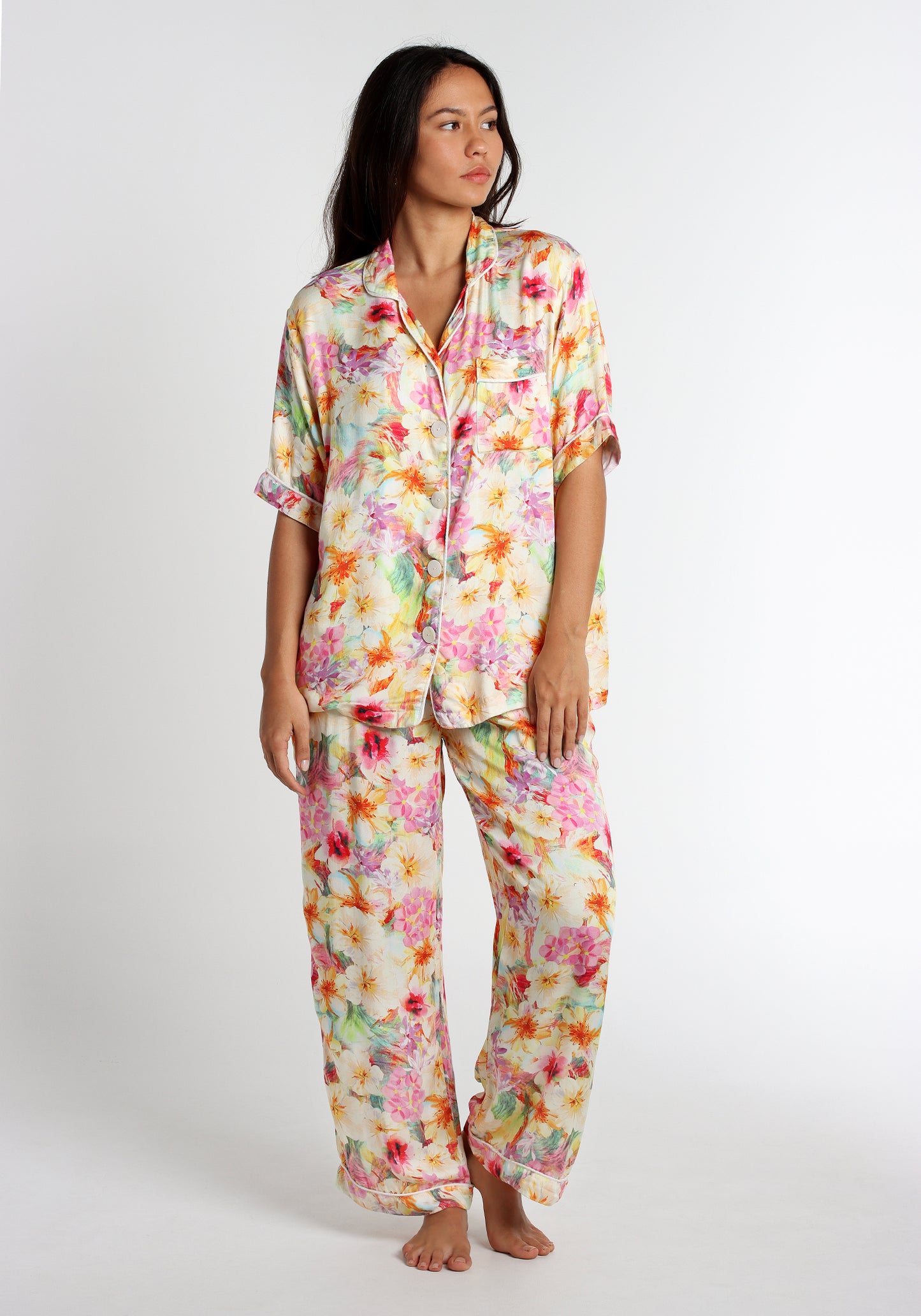 PJ Set Long Pant Silk D