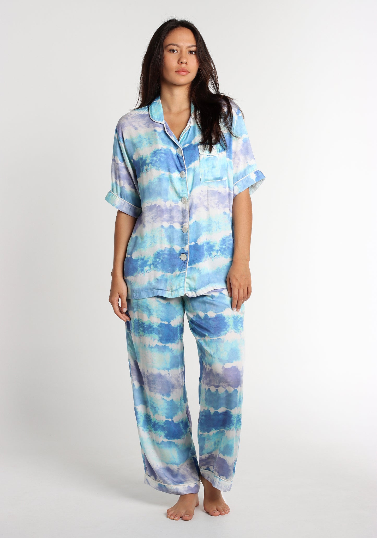 PJ Set Long Pant Silk F