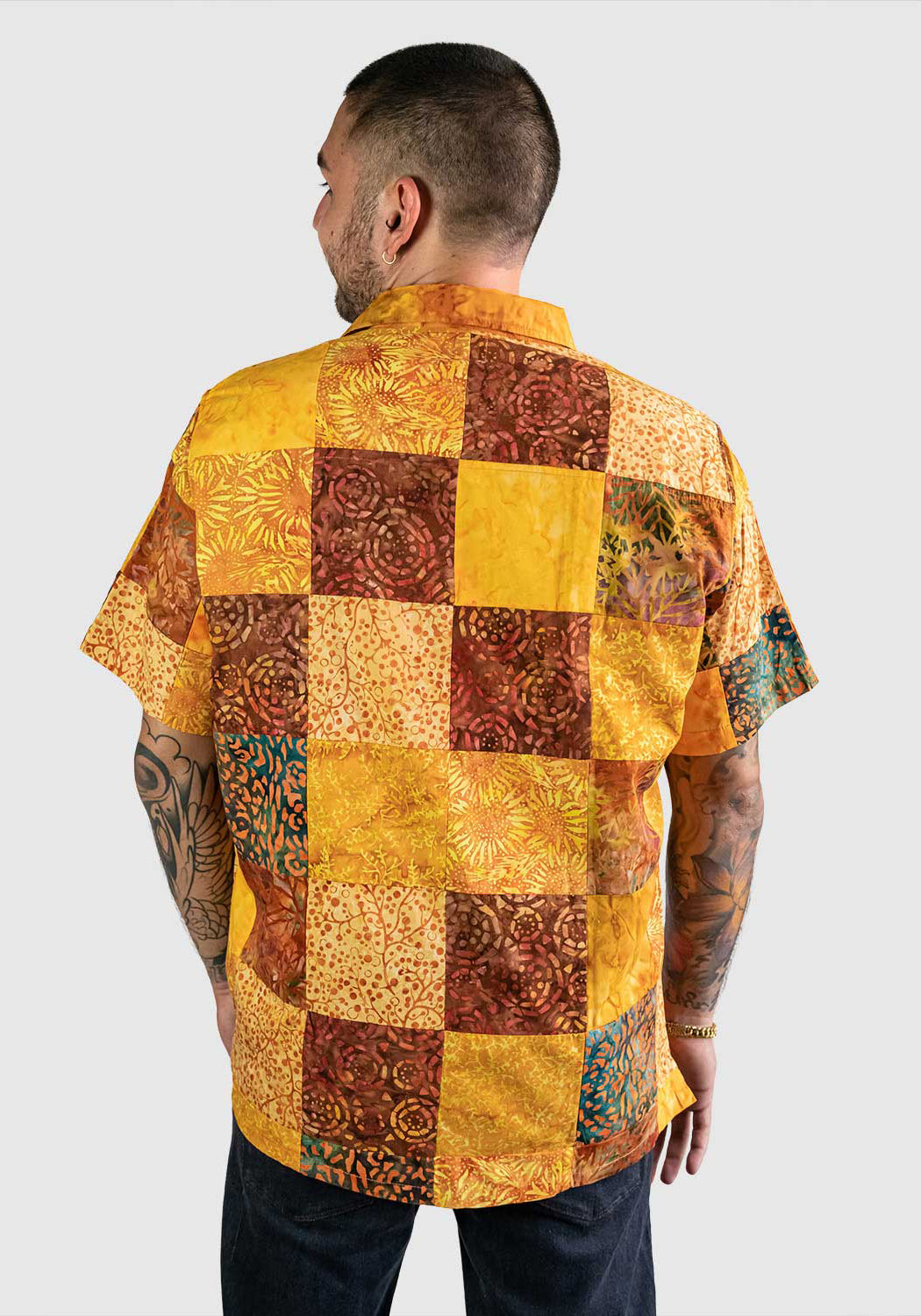 Mens Patchwork Shirt