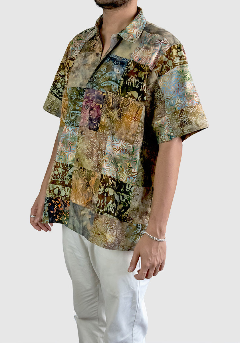 Mens Patchwork Shirt