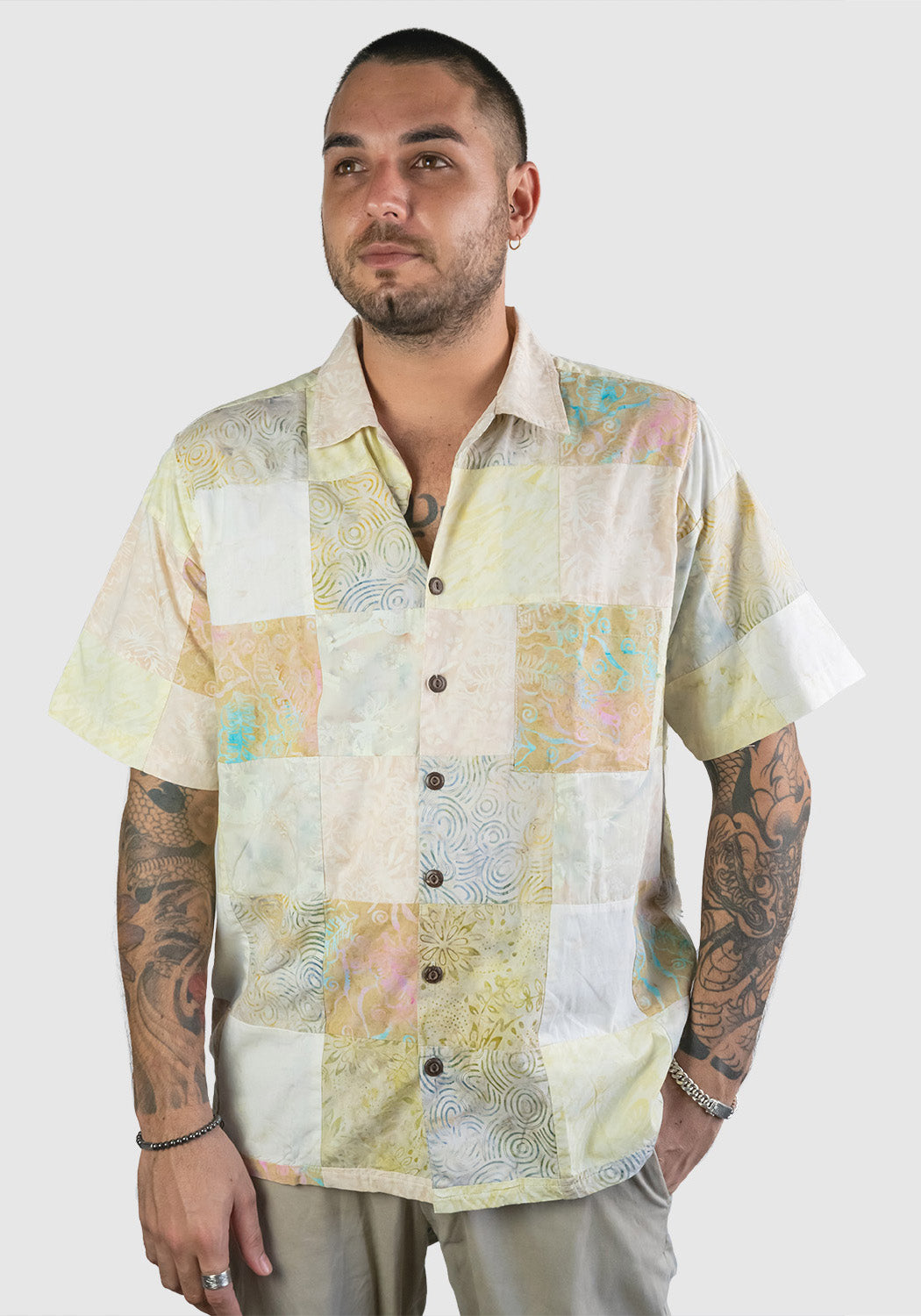 Mens Patchwork Shirt
