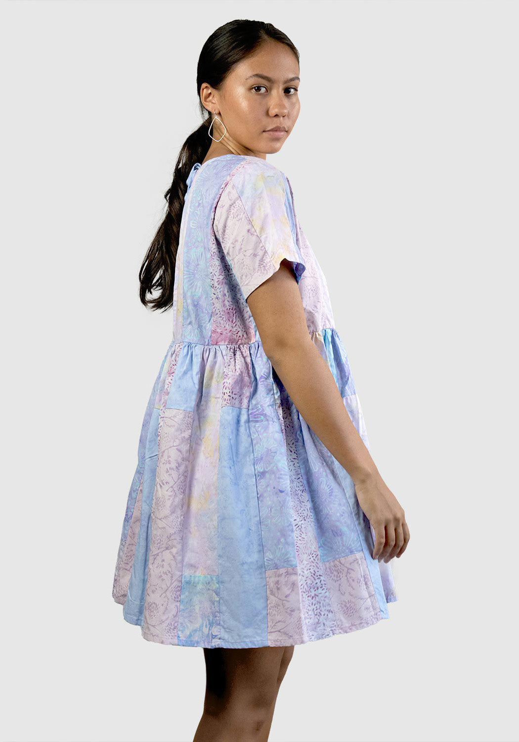 Tie Patchwork Dress