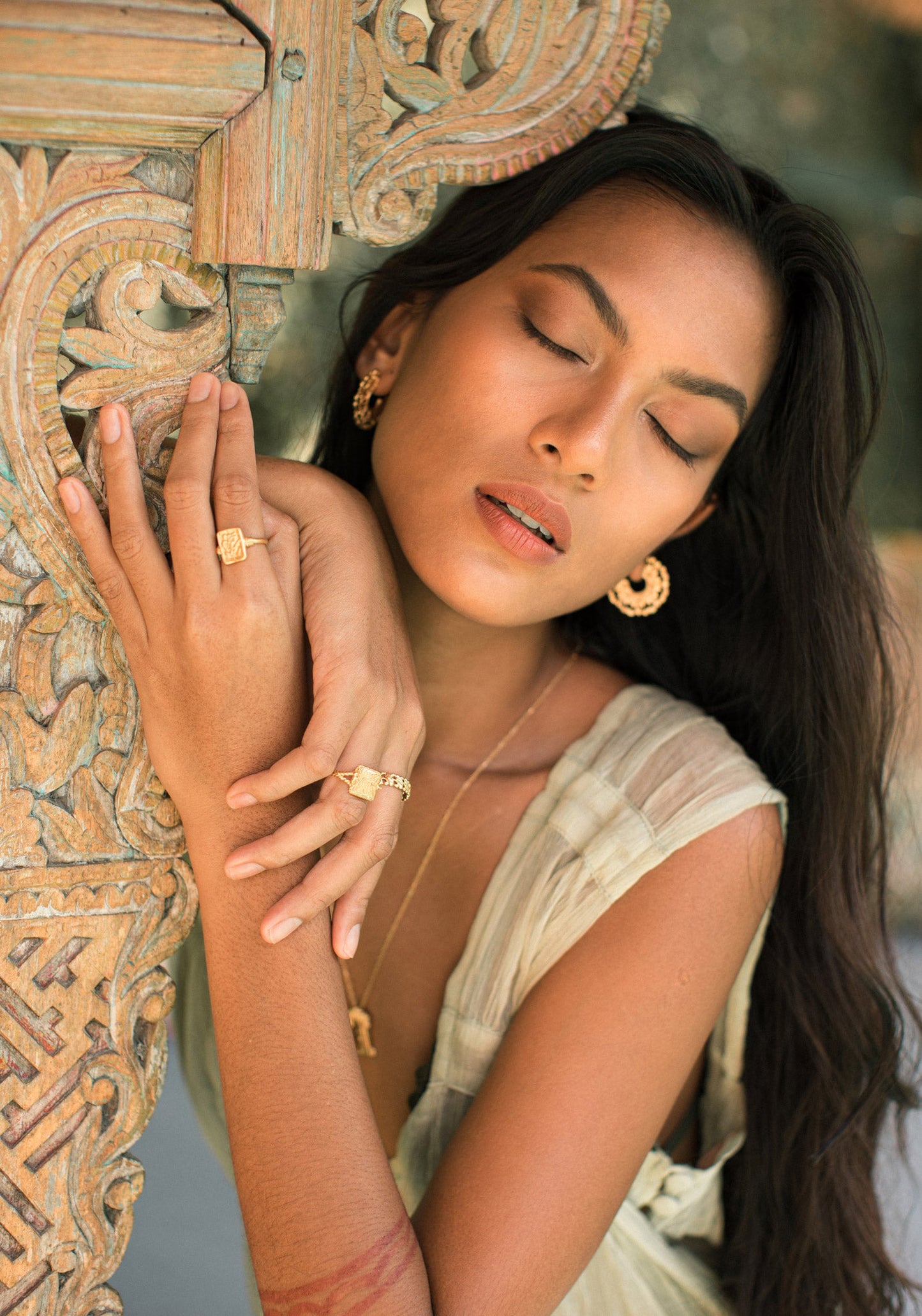 Batik Locket Ring