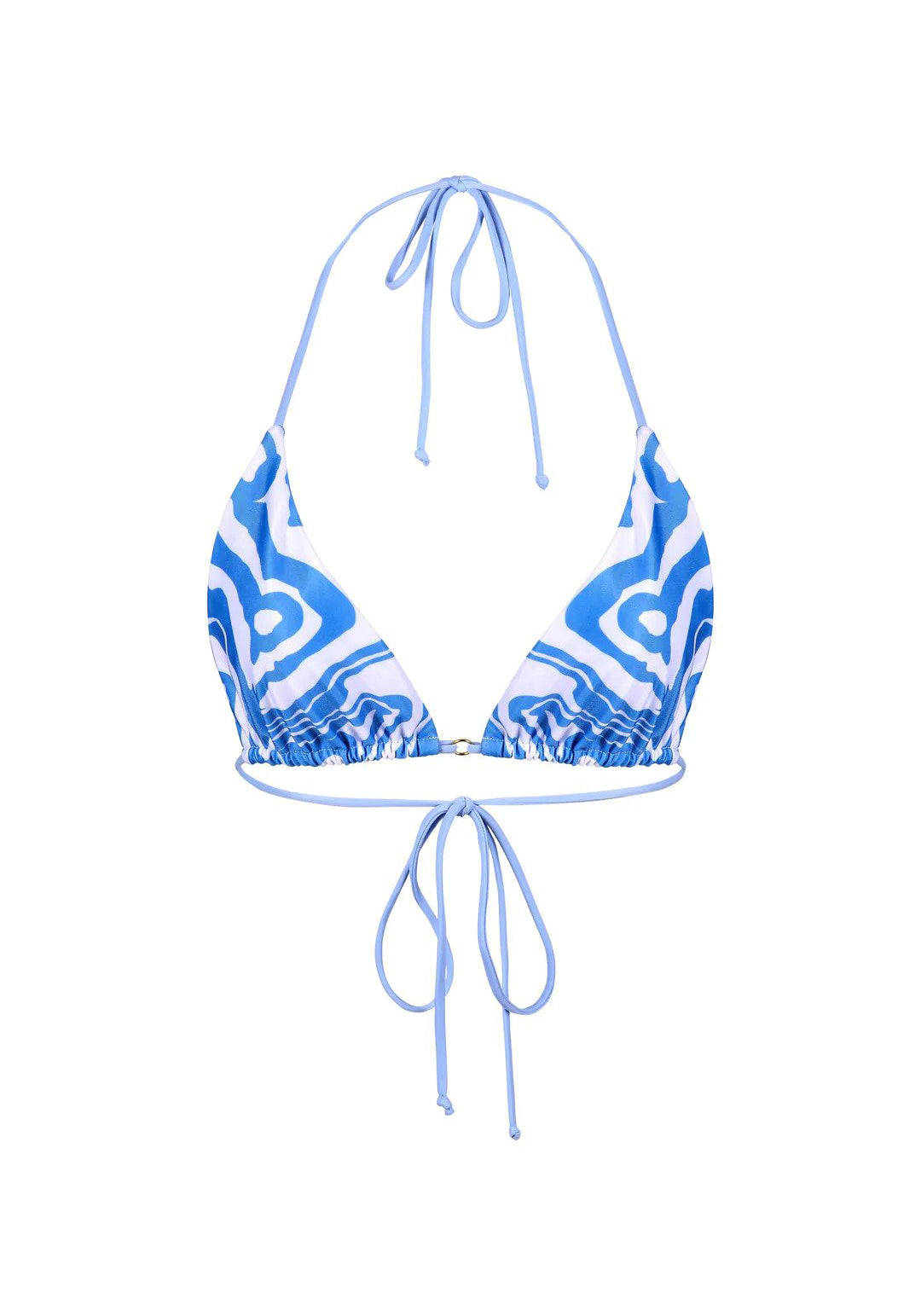 Xena Triangle Top Blue - Swirl