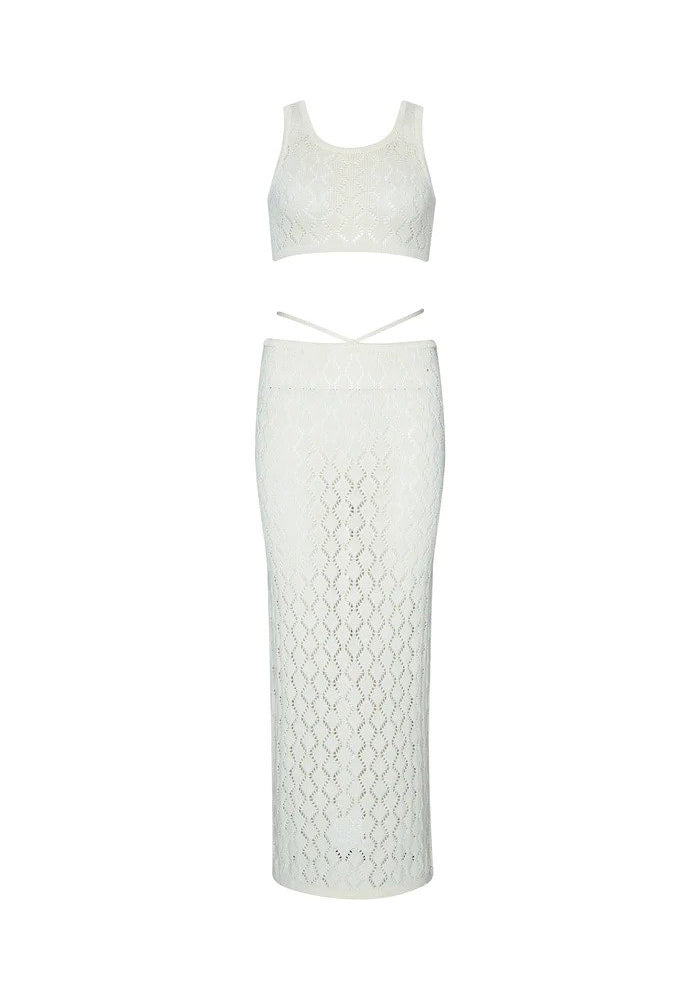 Bahia Knit Set Off White