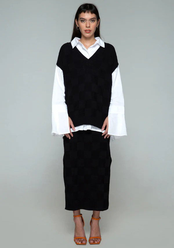 Cross Sea Knit Vest