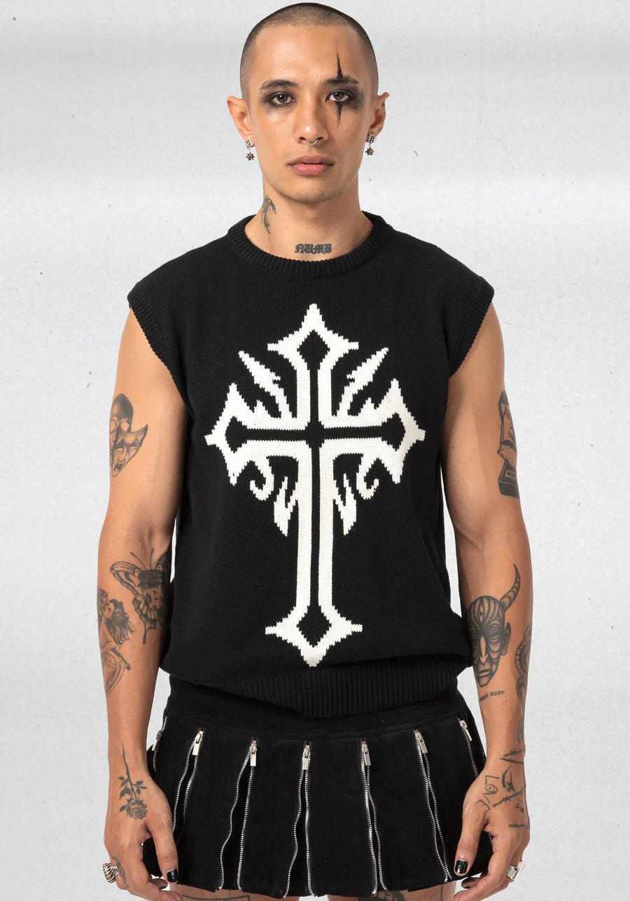 Cross Sweater Vest