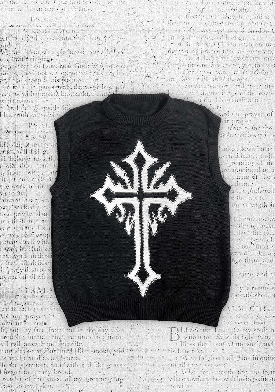 Cross Sweater Vest