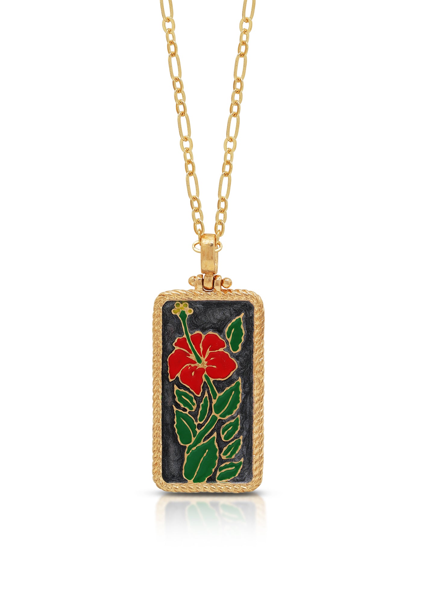 Life Is A Flower Enamel Necklace