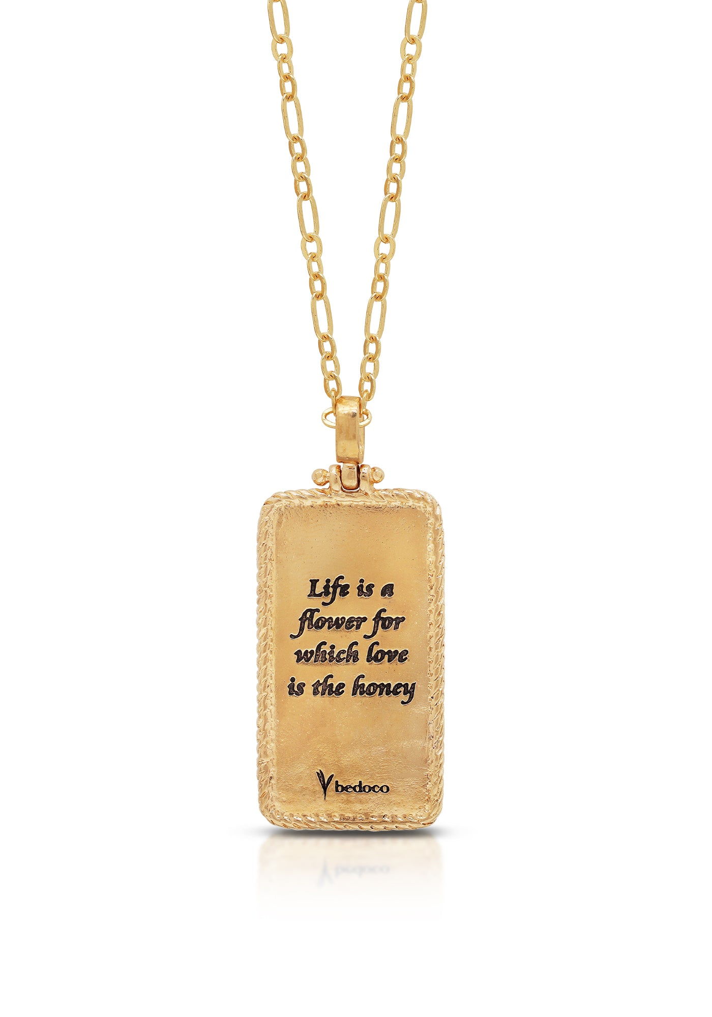 Life Is A Flower Enamel Necklace