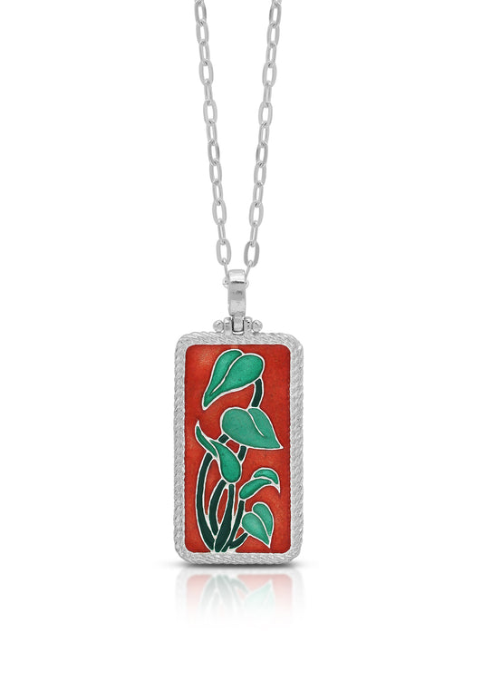 Stay Rooted Enamel Necklace