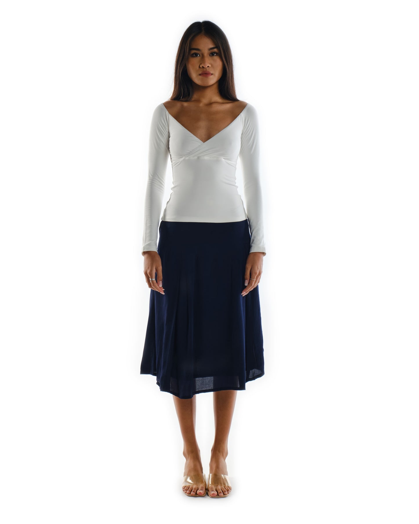 Viscose Midi Skirt