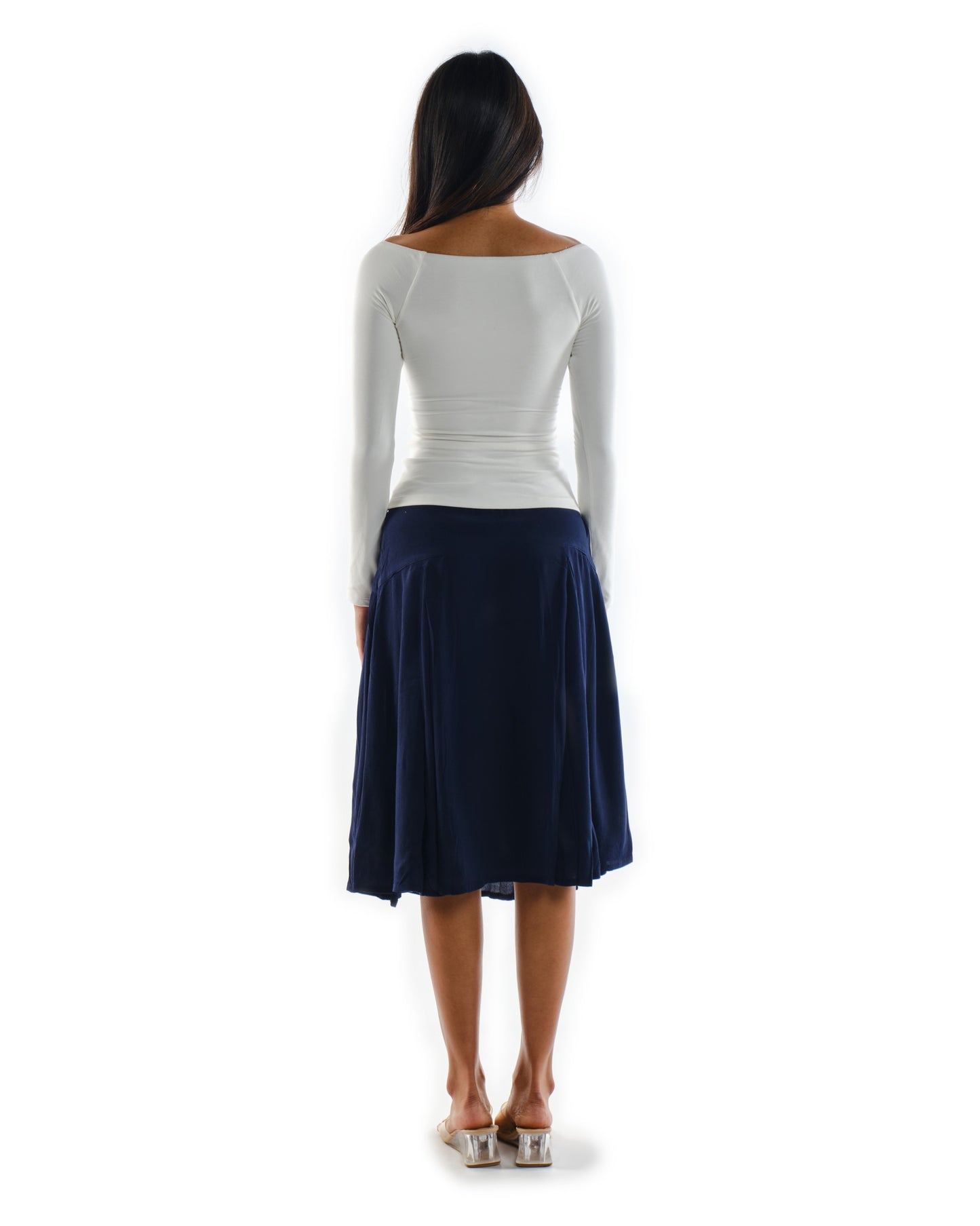 Viscose Midi Skirt