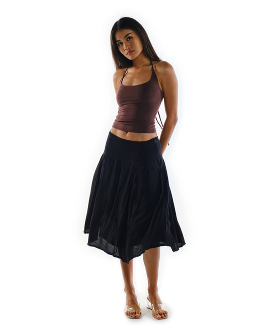 Viscose Midi Skirt