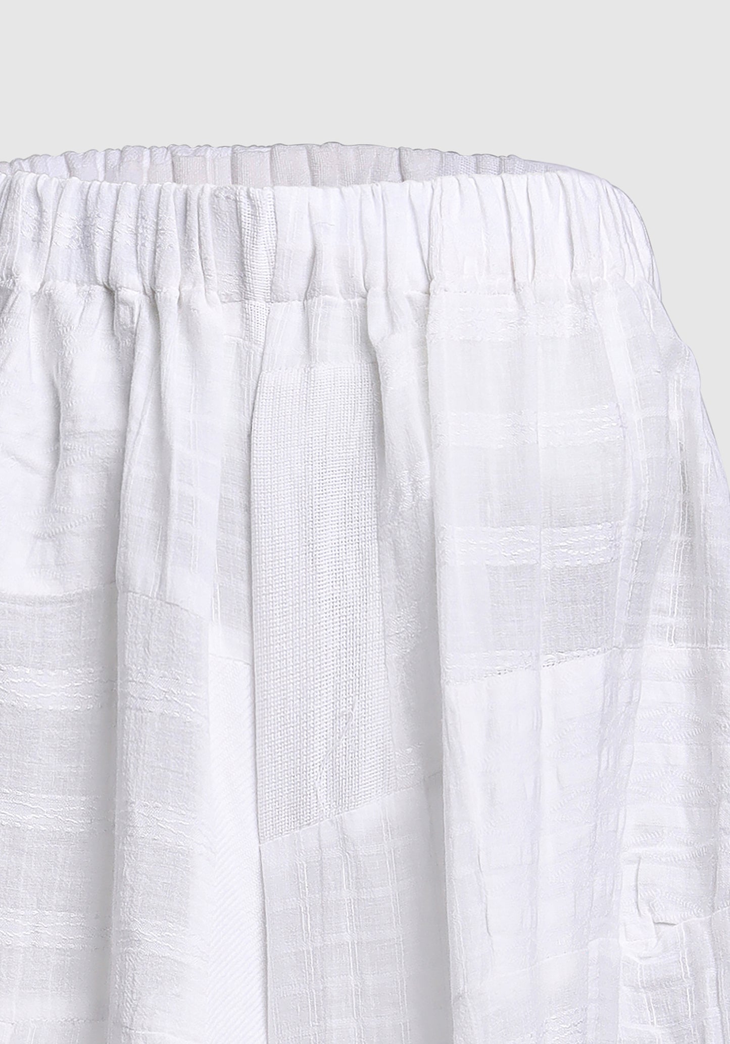 Long Pants Textured Patchwork