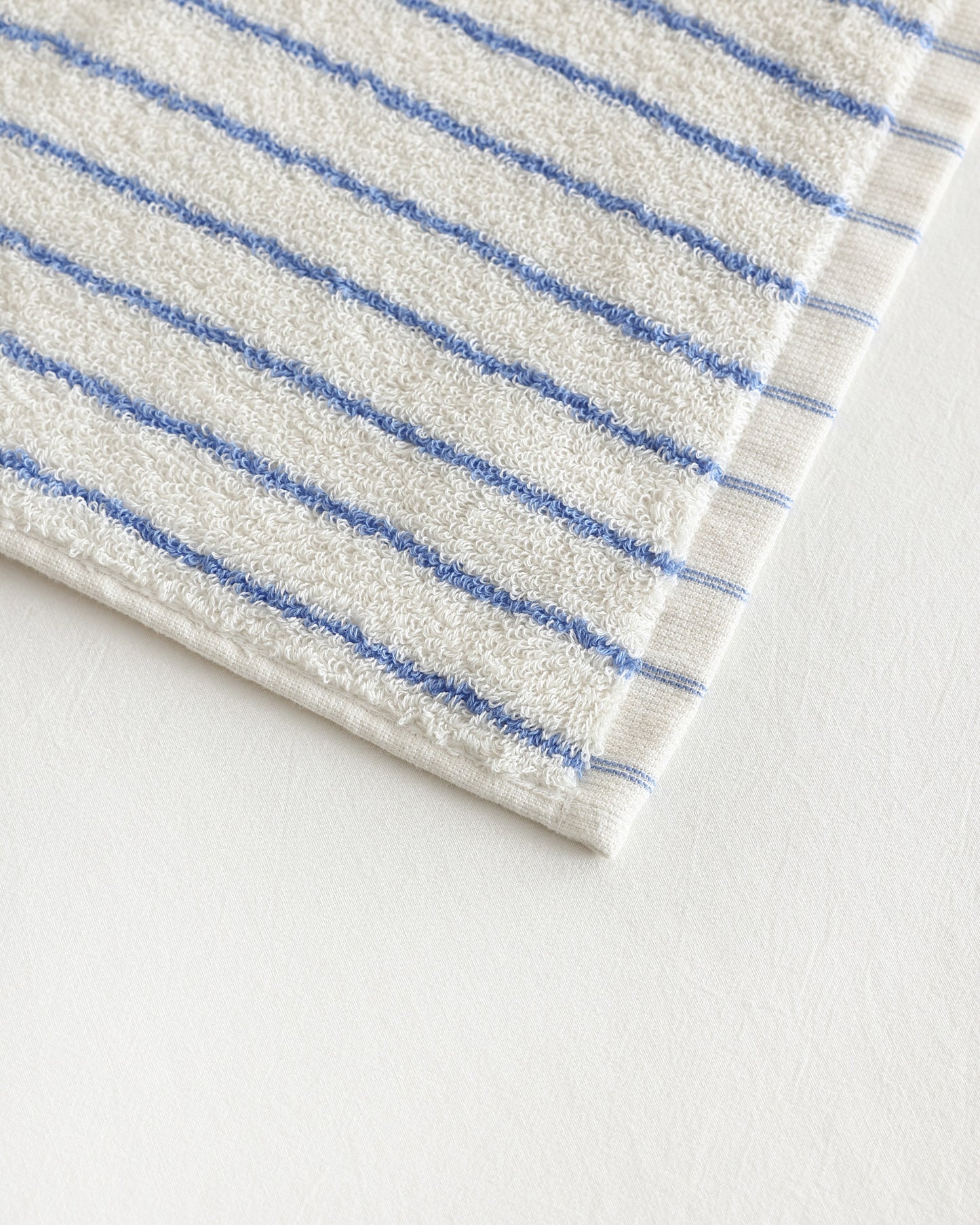 White / Sky Stripe Towel