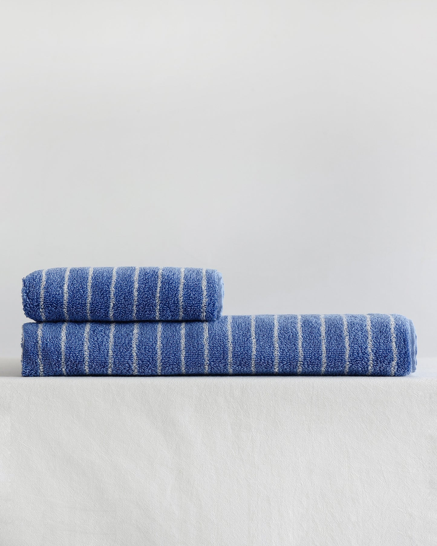 Ocean / White Stripe Towel